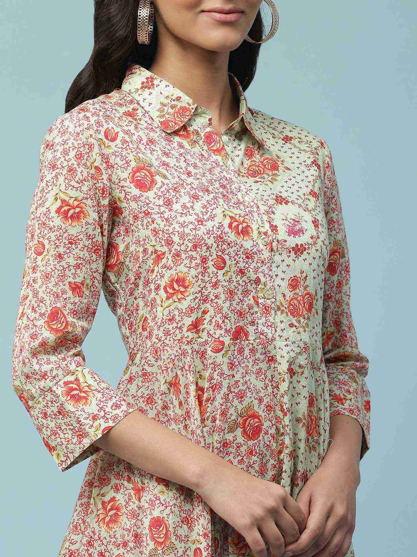 Green Mahir Shirt Dress