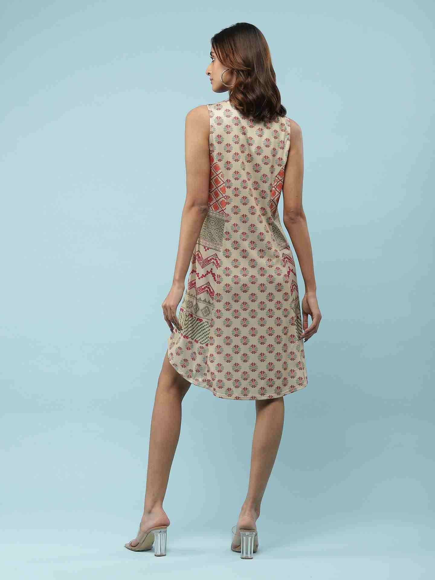 Beige Neeyati Shift Dress