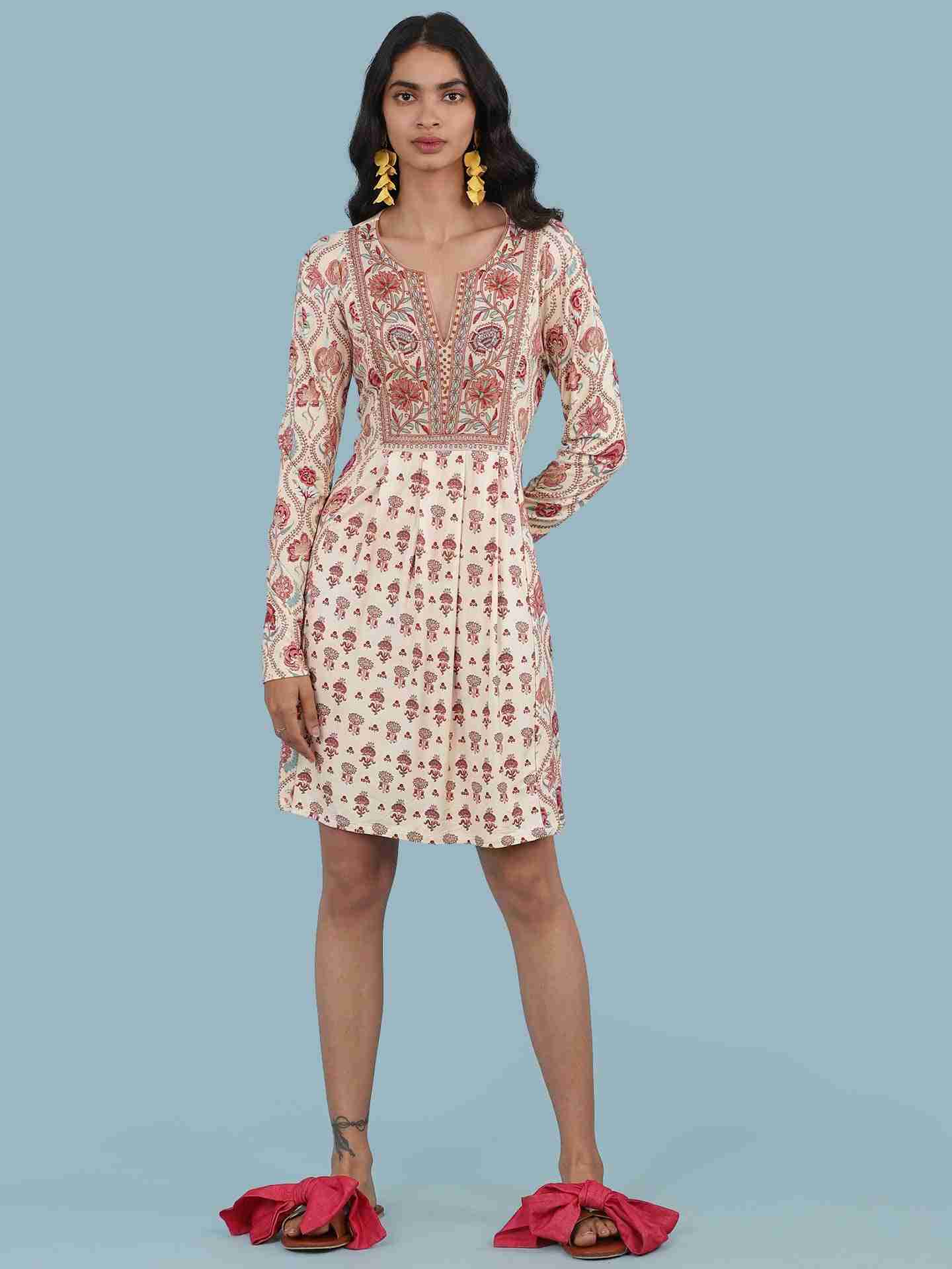 Ecru Eva Short Dress