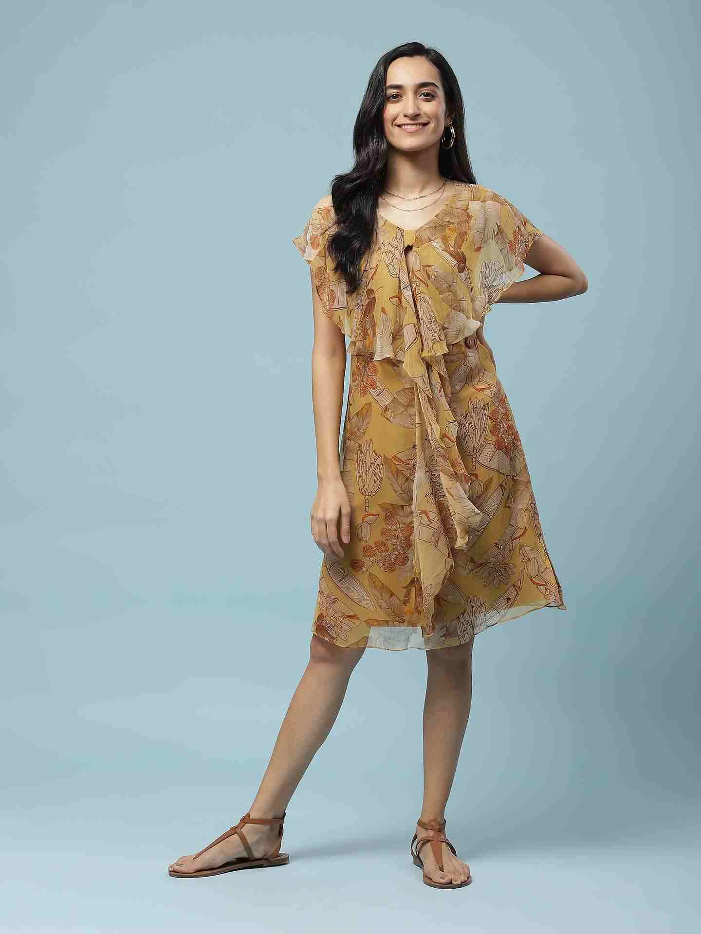 Yellow Nalini Short Dress