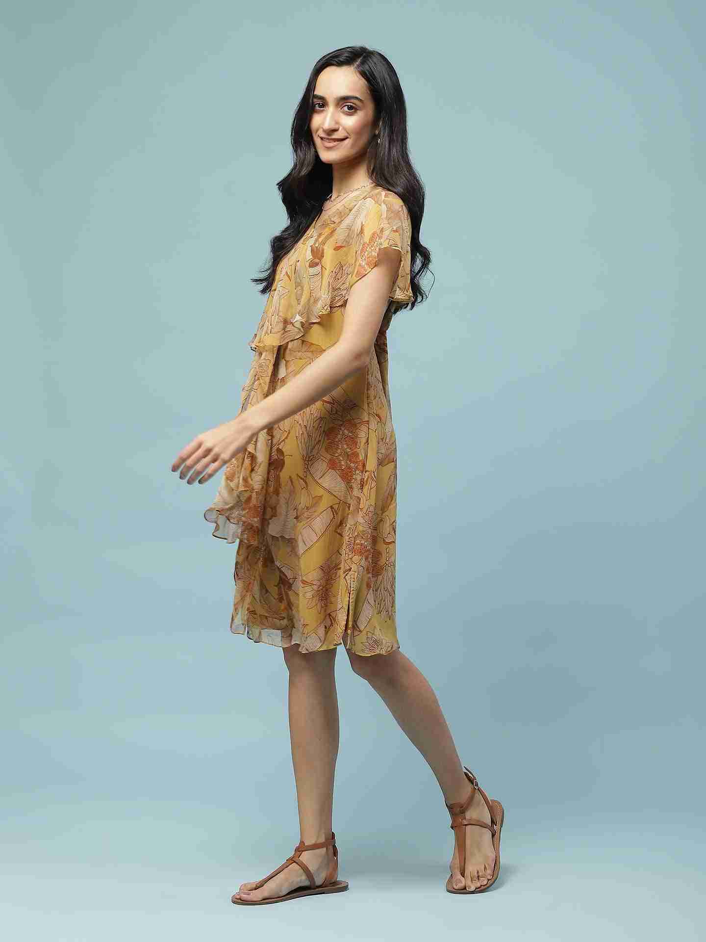 Yellow Nalini Short Dress