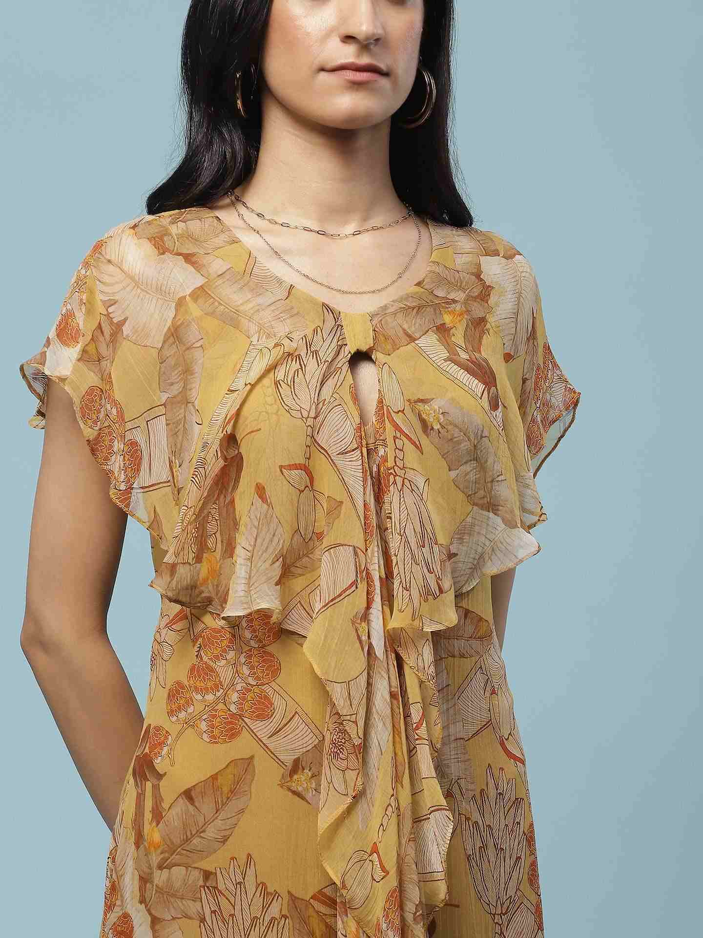 Yellow Nalini Short Dress