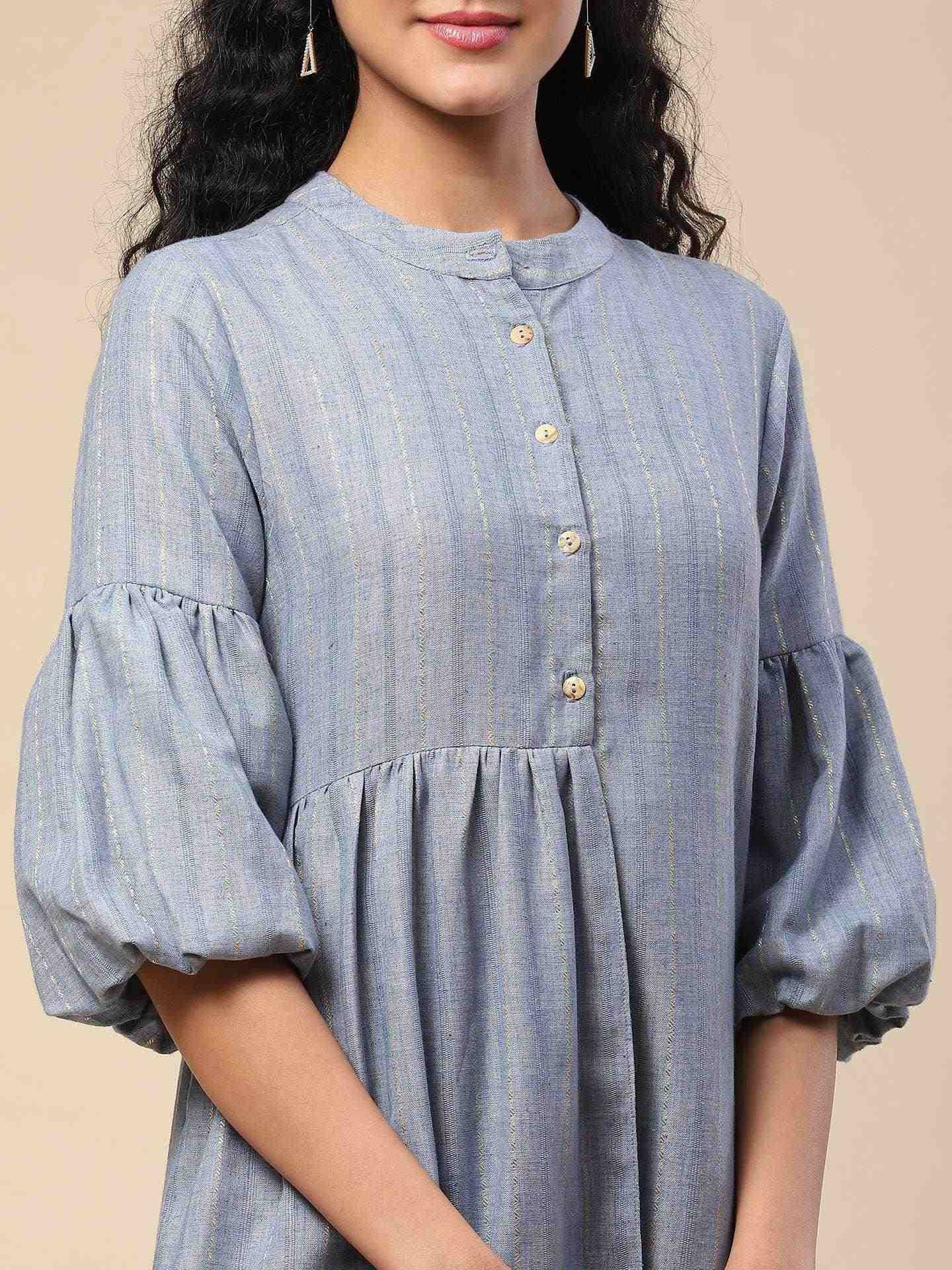 Blue Prarambh Short Dress