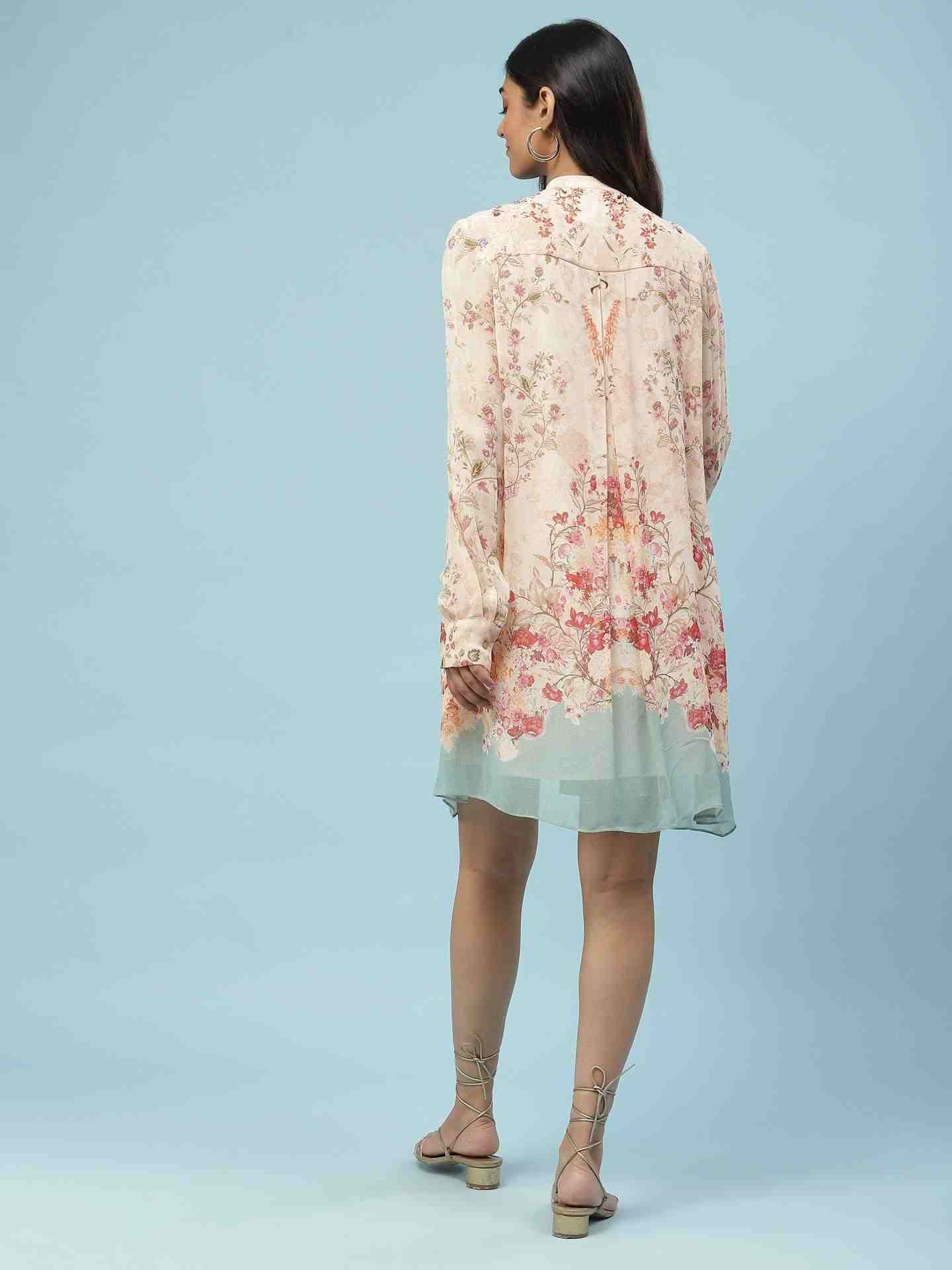 Pink Gulmohar Short Dress