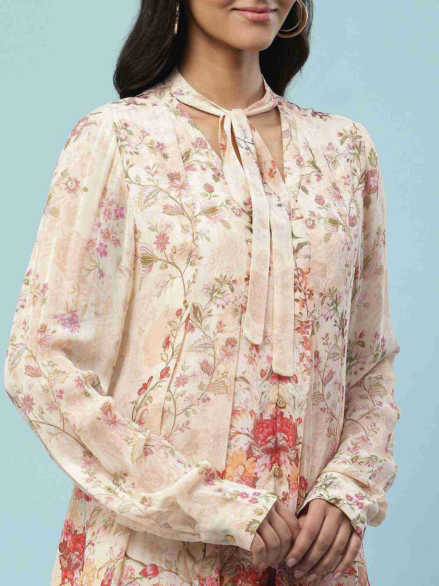 Pink Gulmohar Short Dress
