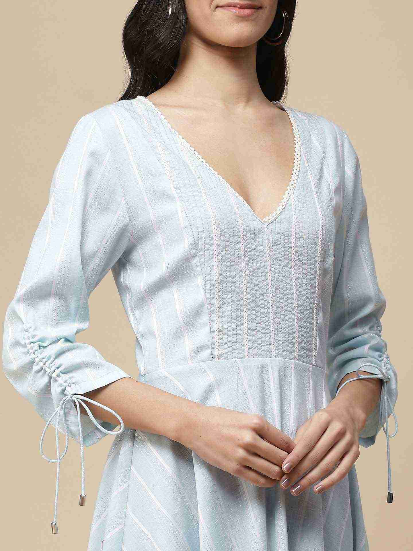 Blue Alka Short Dress