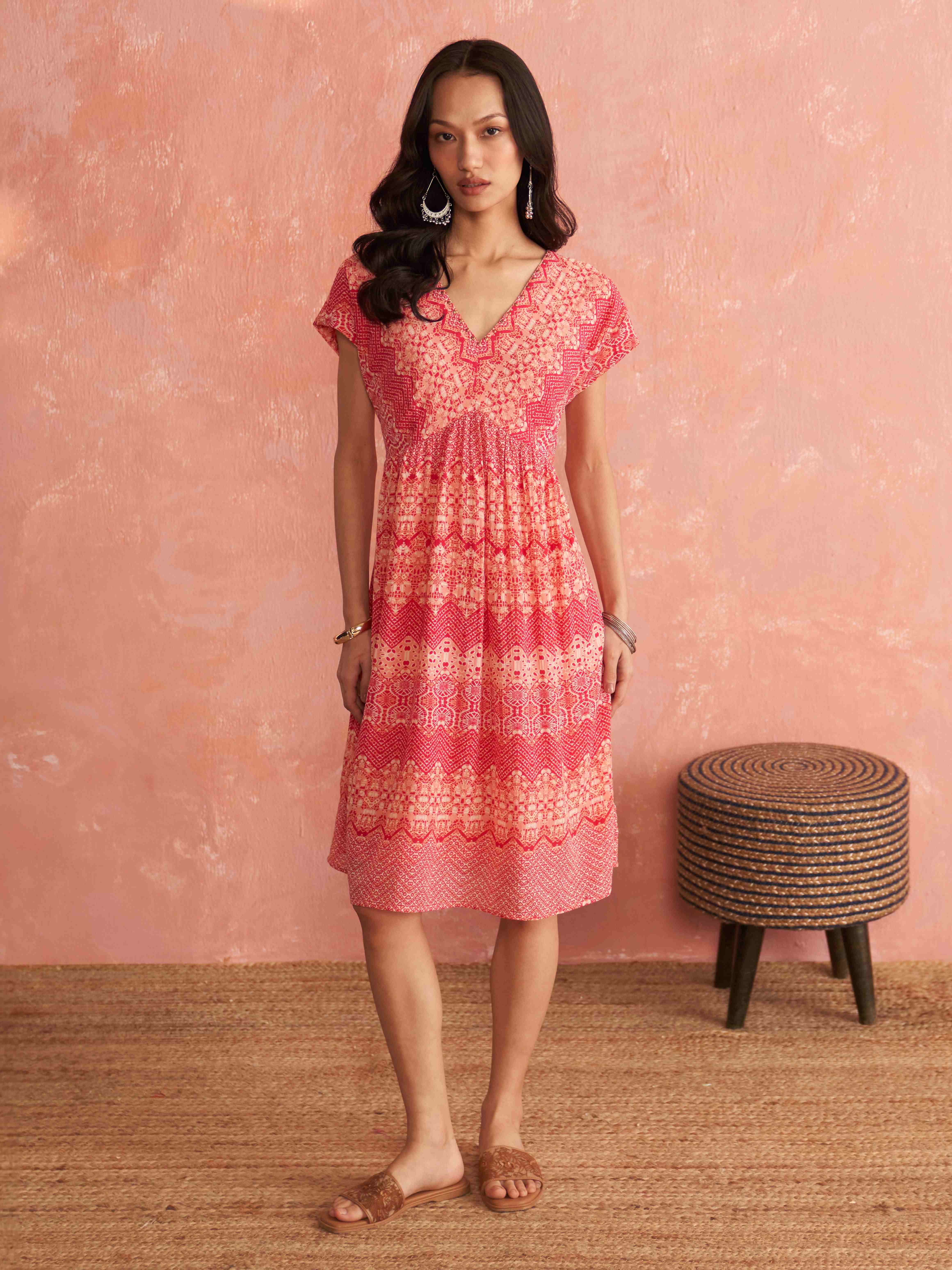 Pink Rukhsar Short Dress
