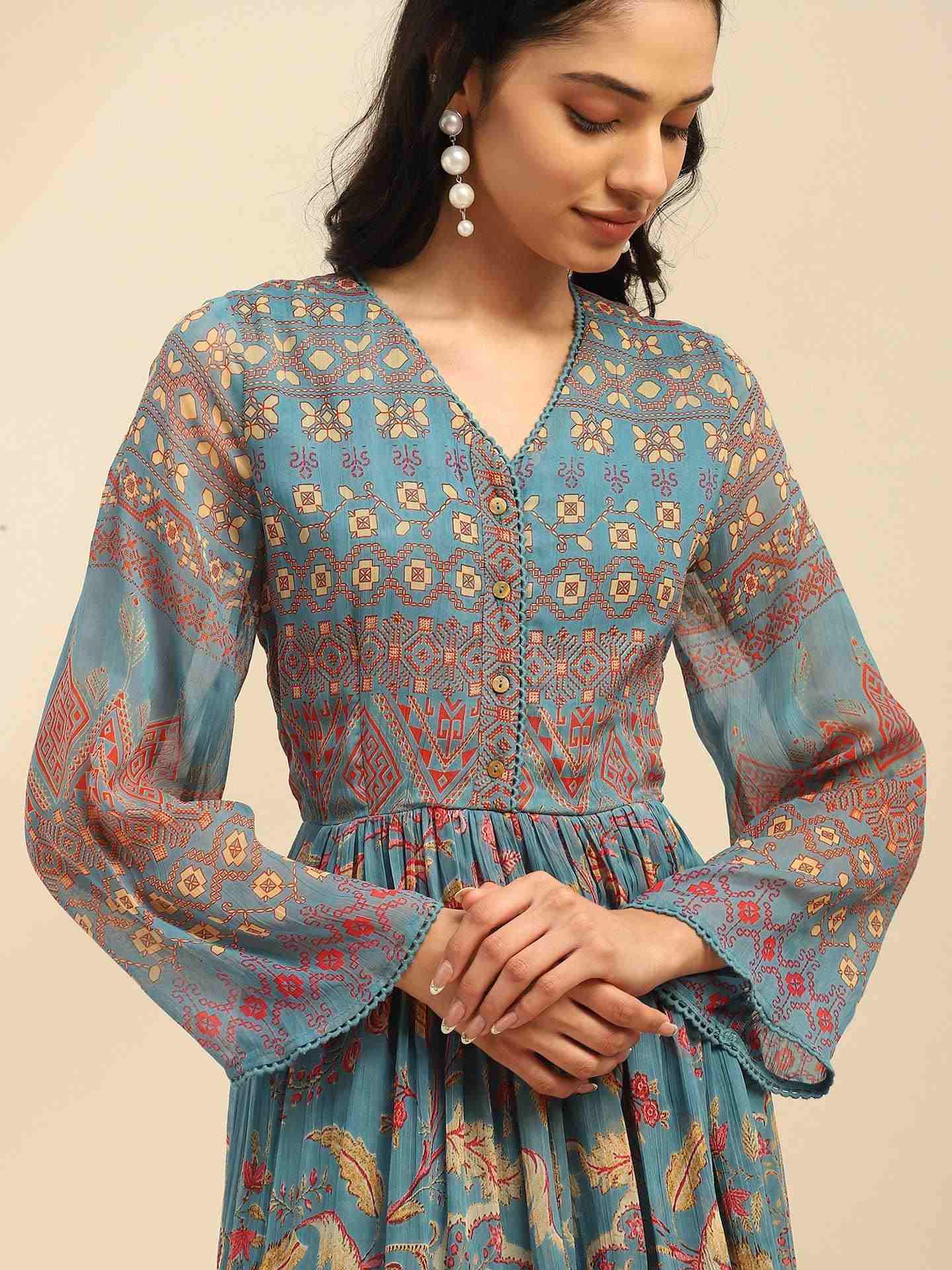 Blue Elaxi Short Dress