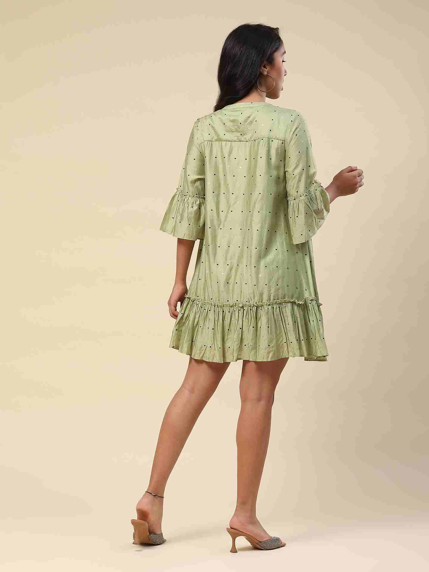 Green Dhruvita Short Dress