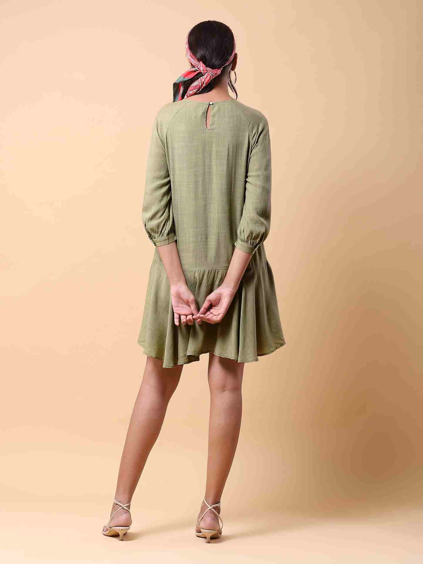 Green Harit Short Dress