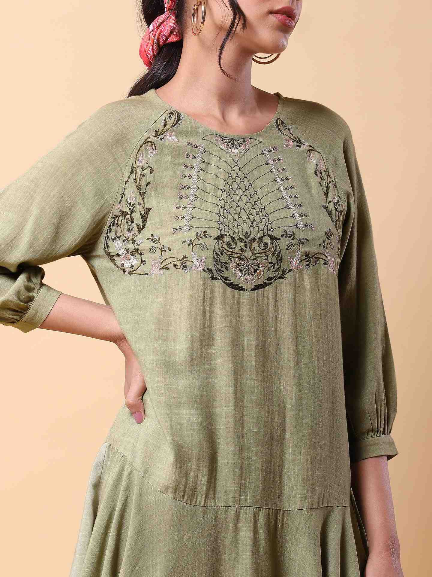 Green Harit Short Dress