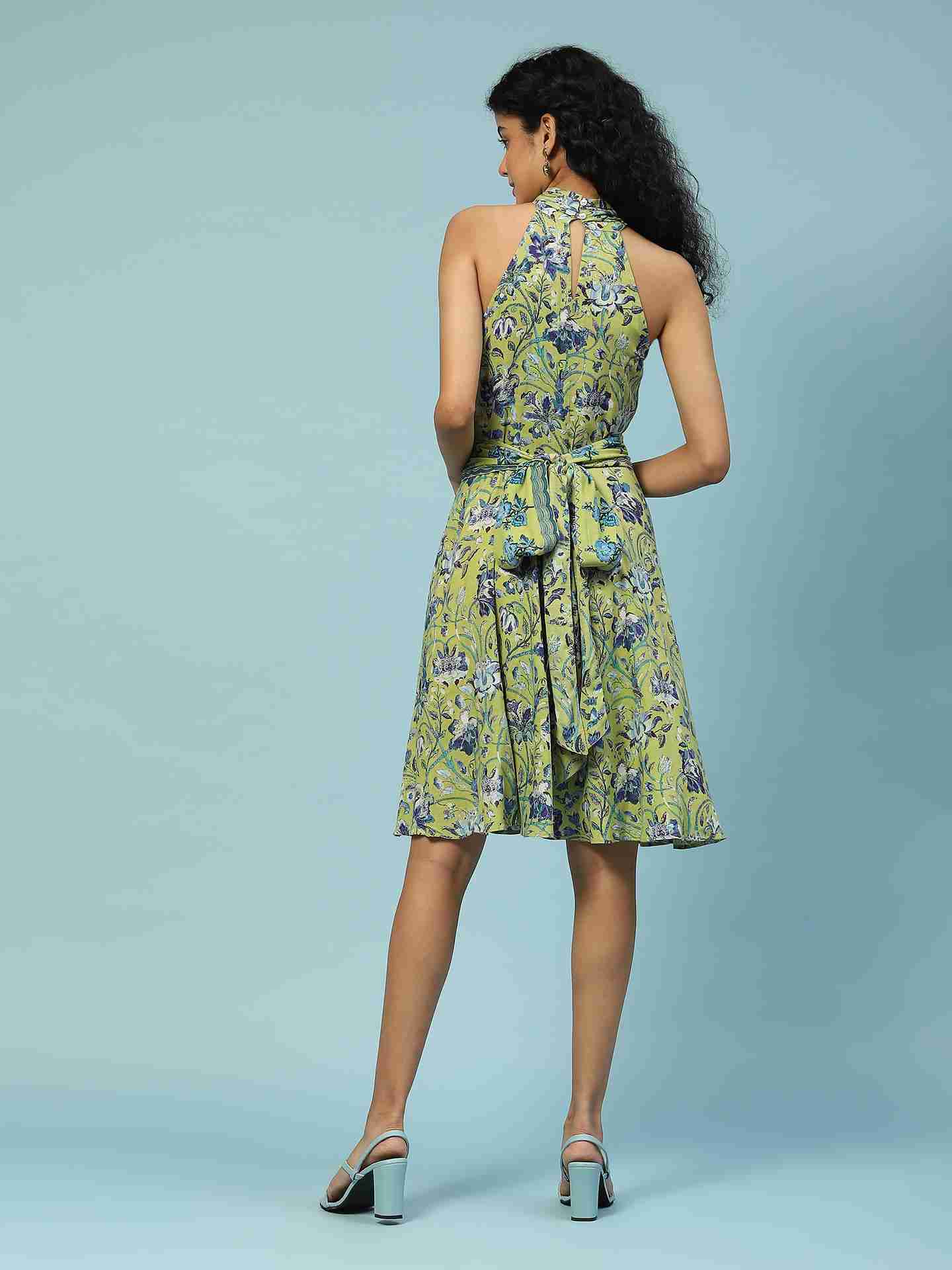 Green Saundh Short Dress