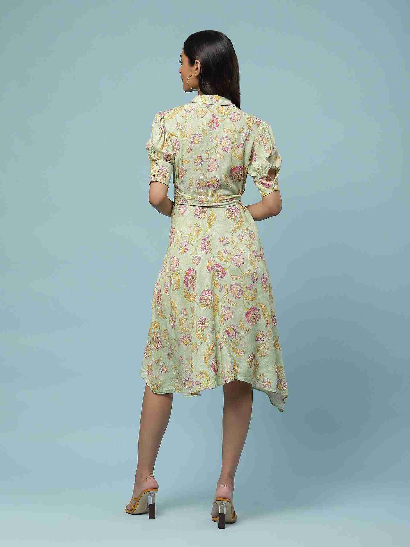 Green Utopia Short Dress