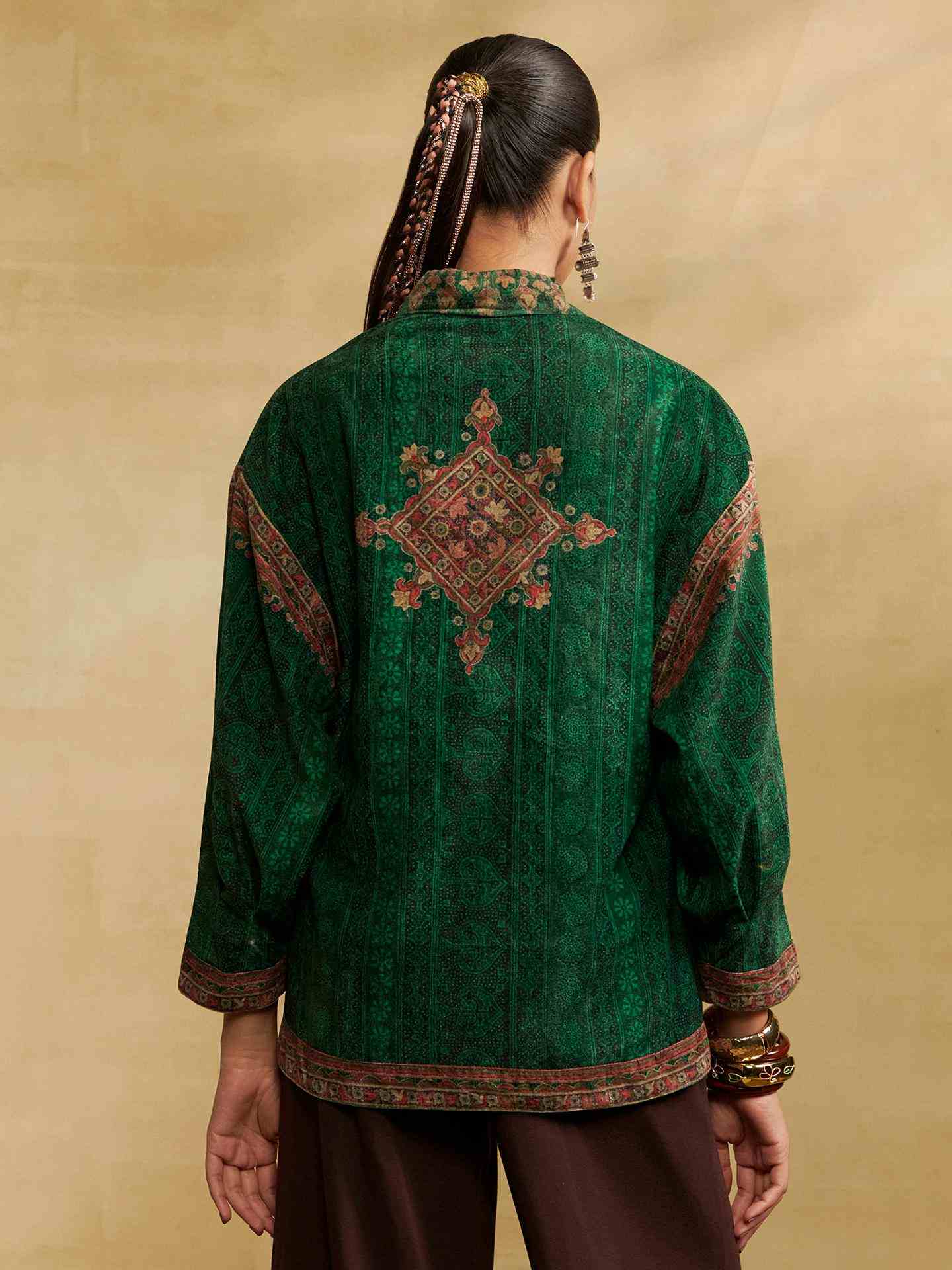 Emerald Green Velvet Shrug