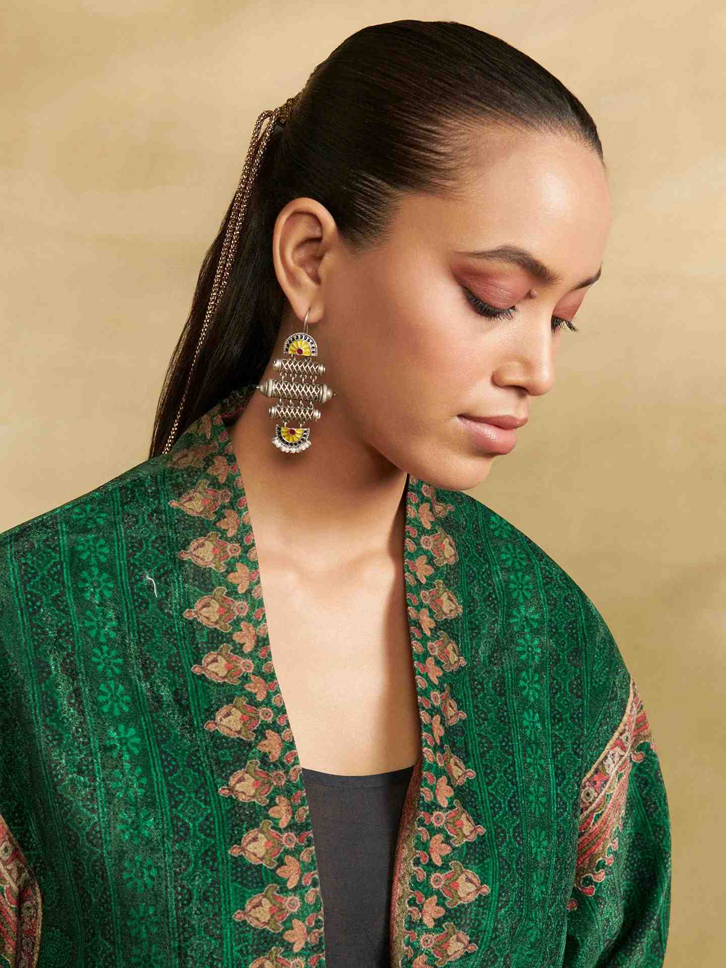 Emerald Green Velvet Shrug