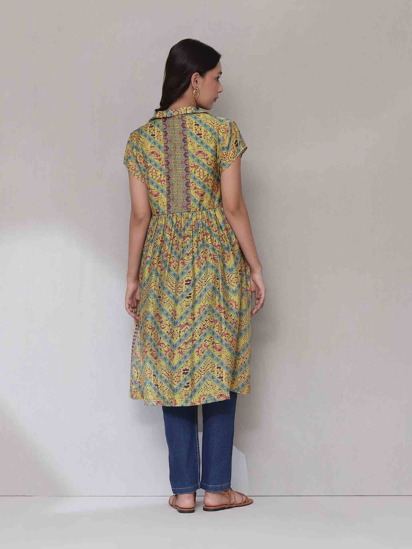 Yellow Pratham Shrug