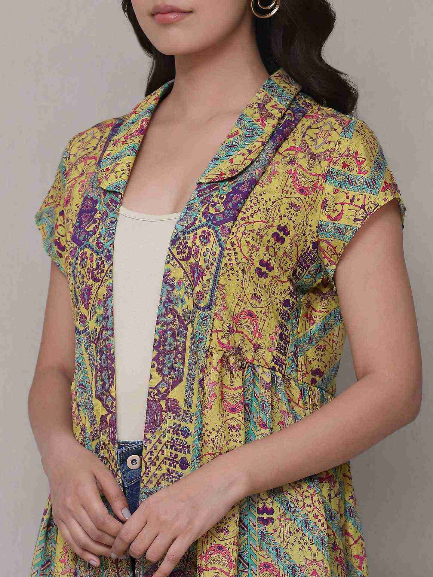 Yellow Pratham Shrug