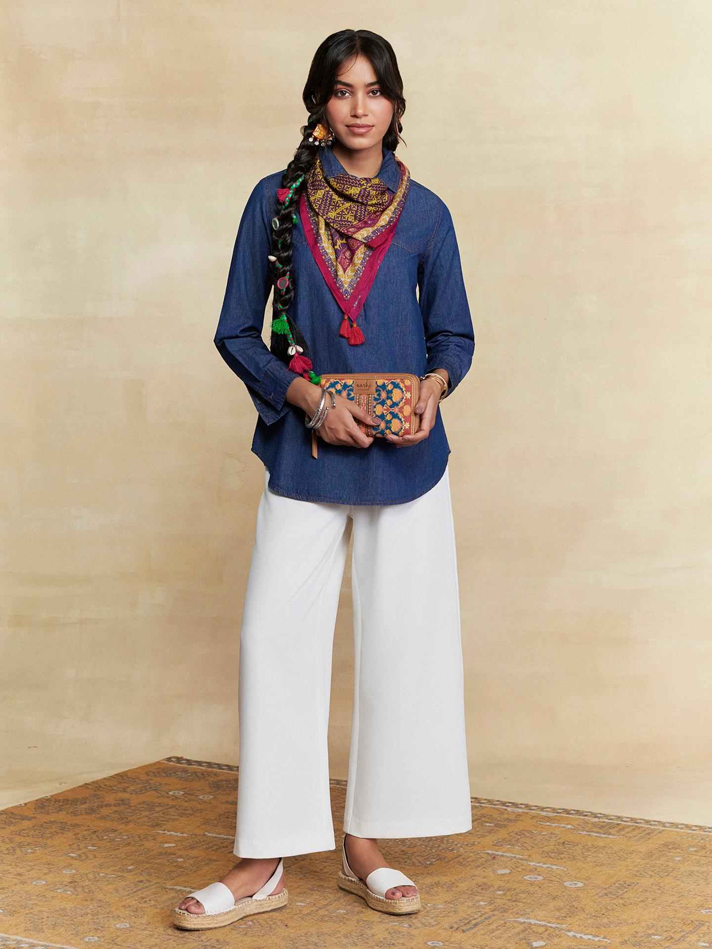 Indigo Ridhi Solid Shirt