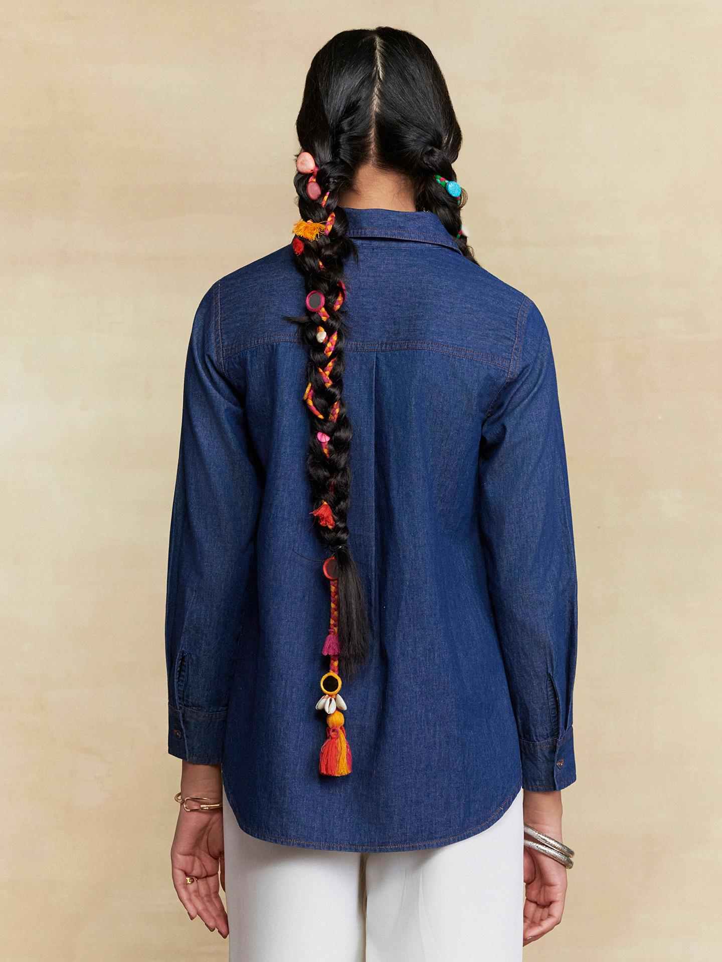 Indigo Ridhi Solid Shirt
