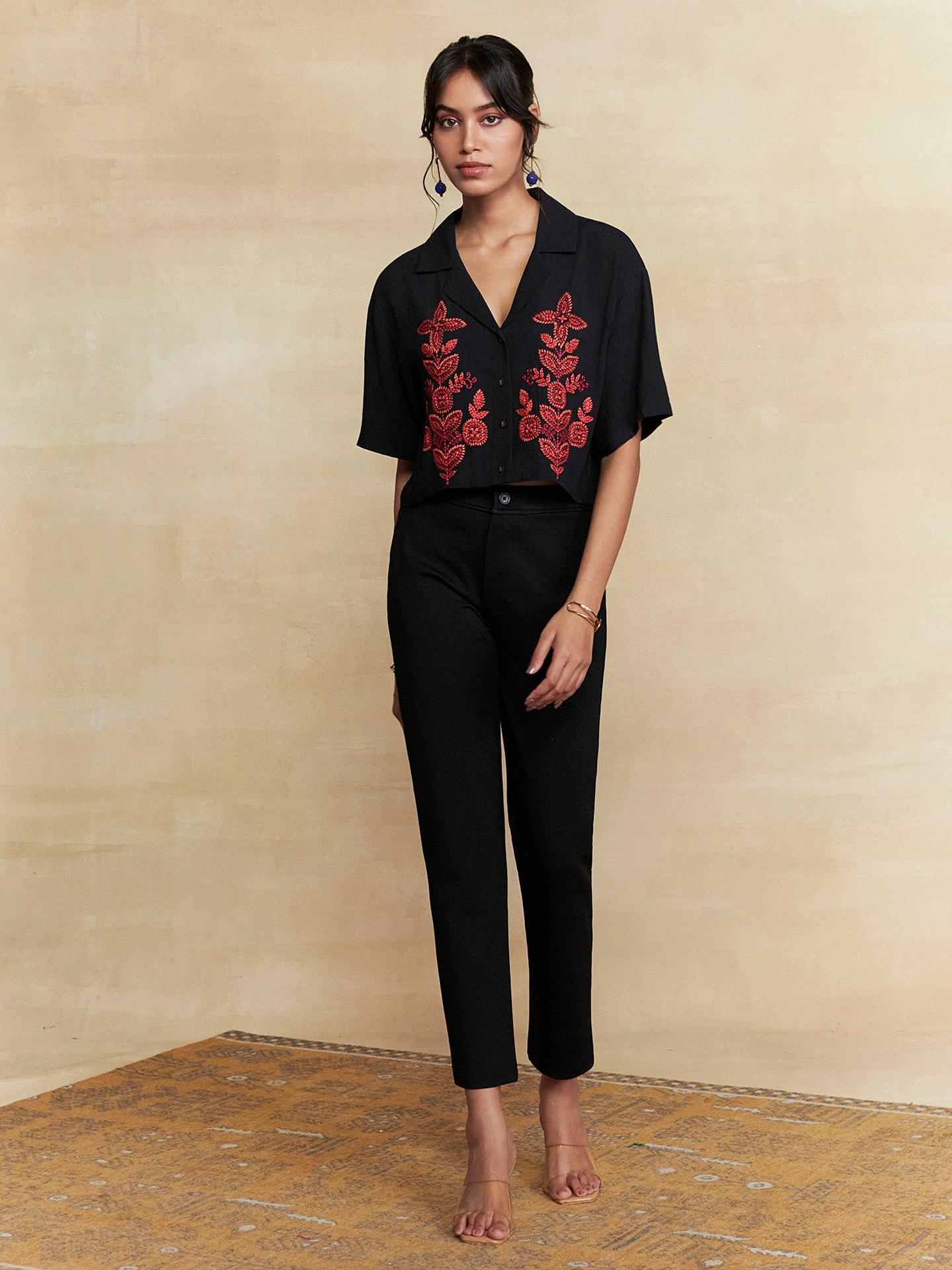 Black Pepper Solid Shirt