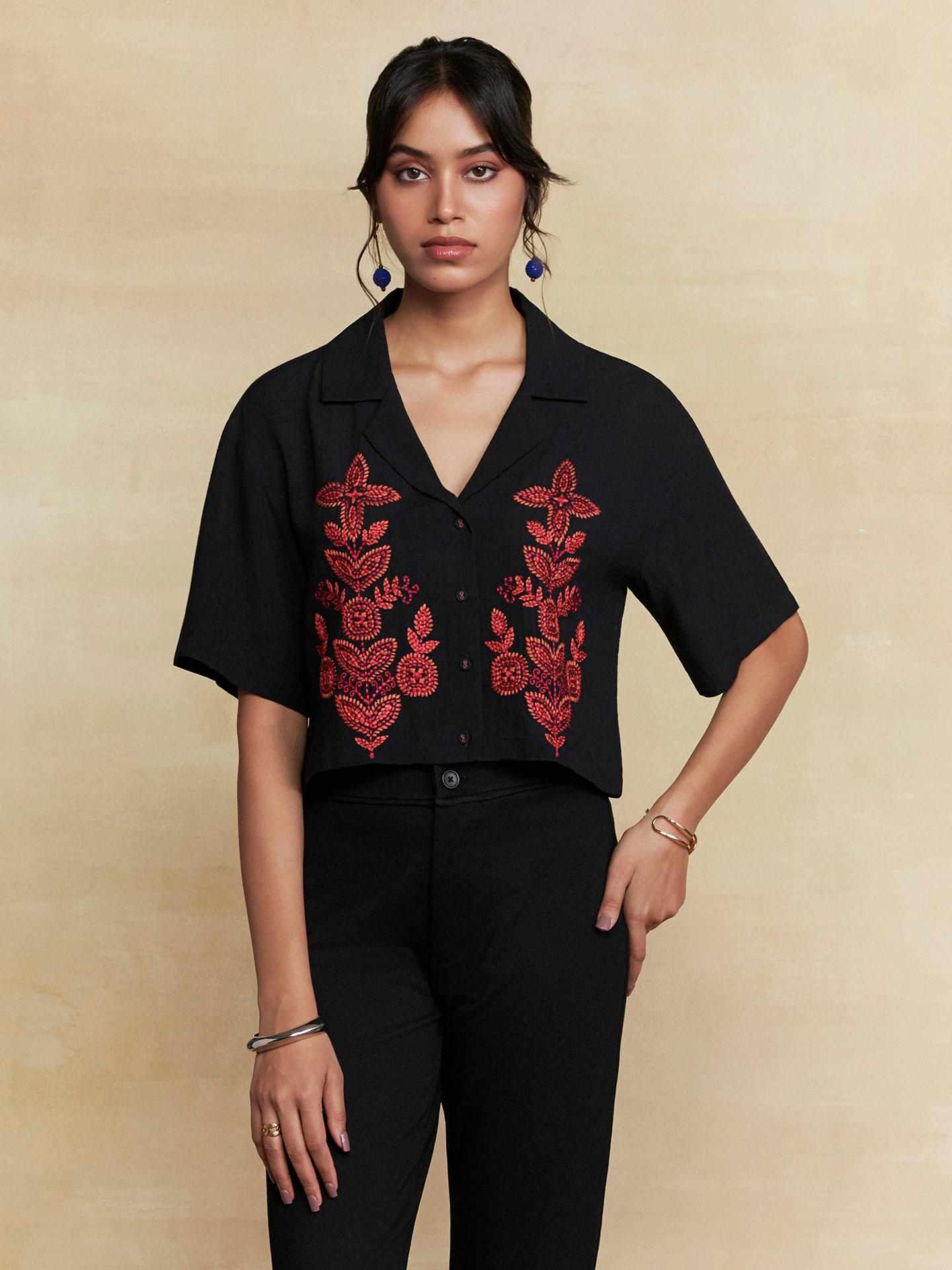 Black Pepper Solid Shirt