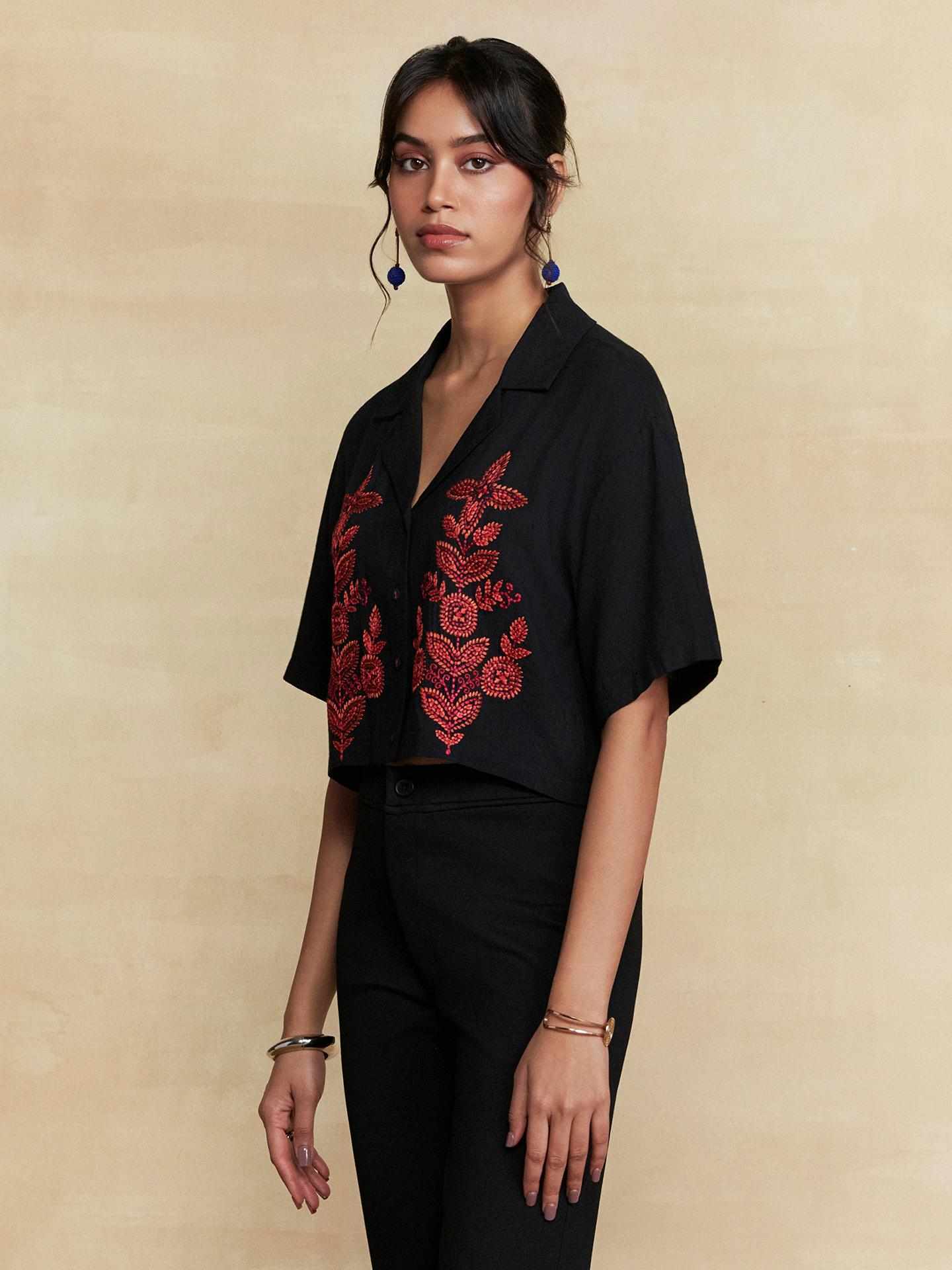 Black Pepper Solid Shirt