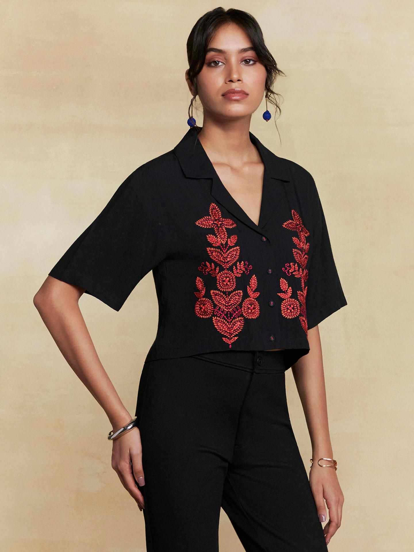 Black Pepper Solid Shirt