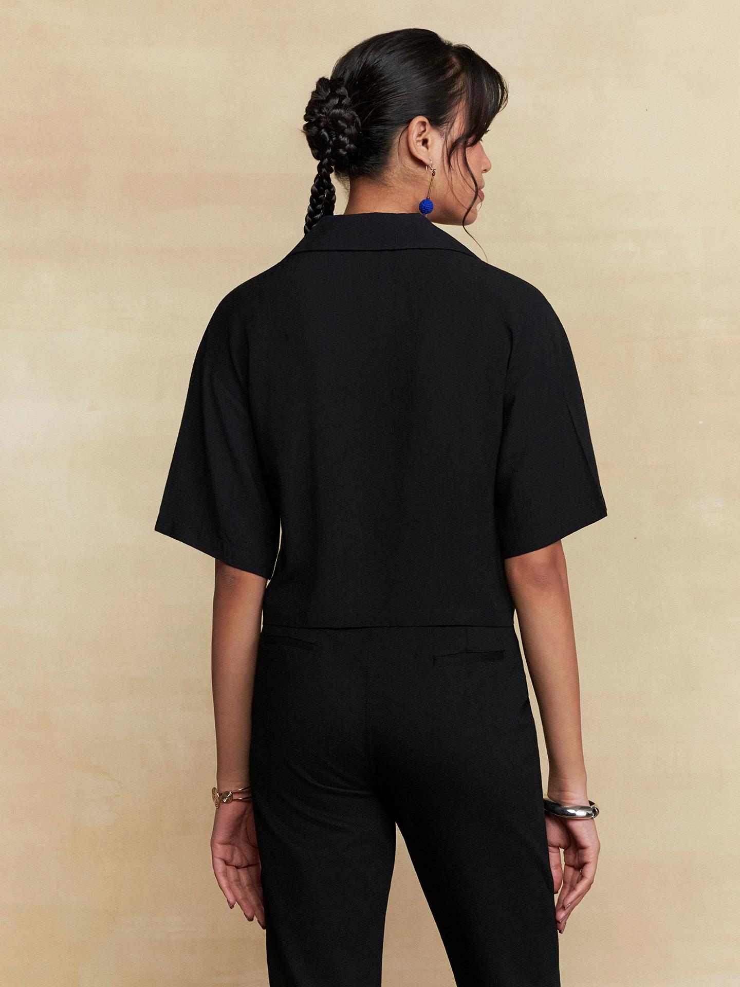Black Pepper Solid Shirt