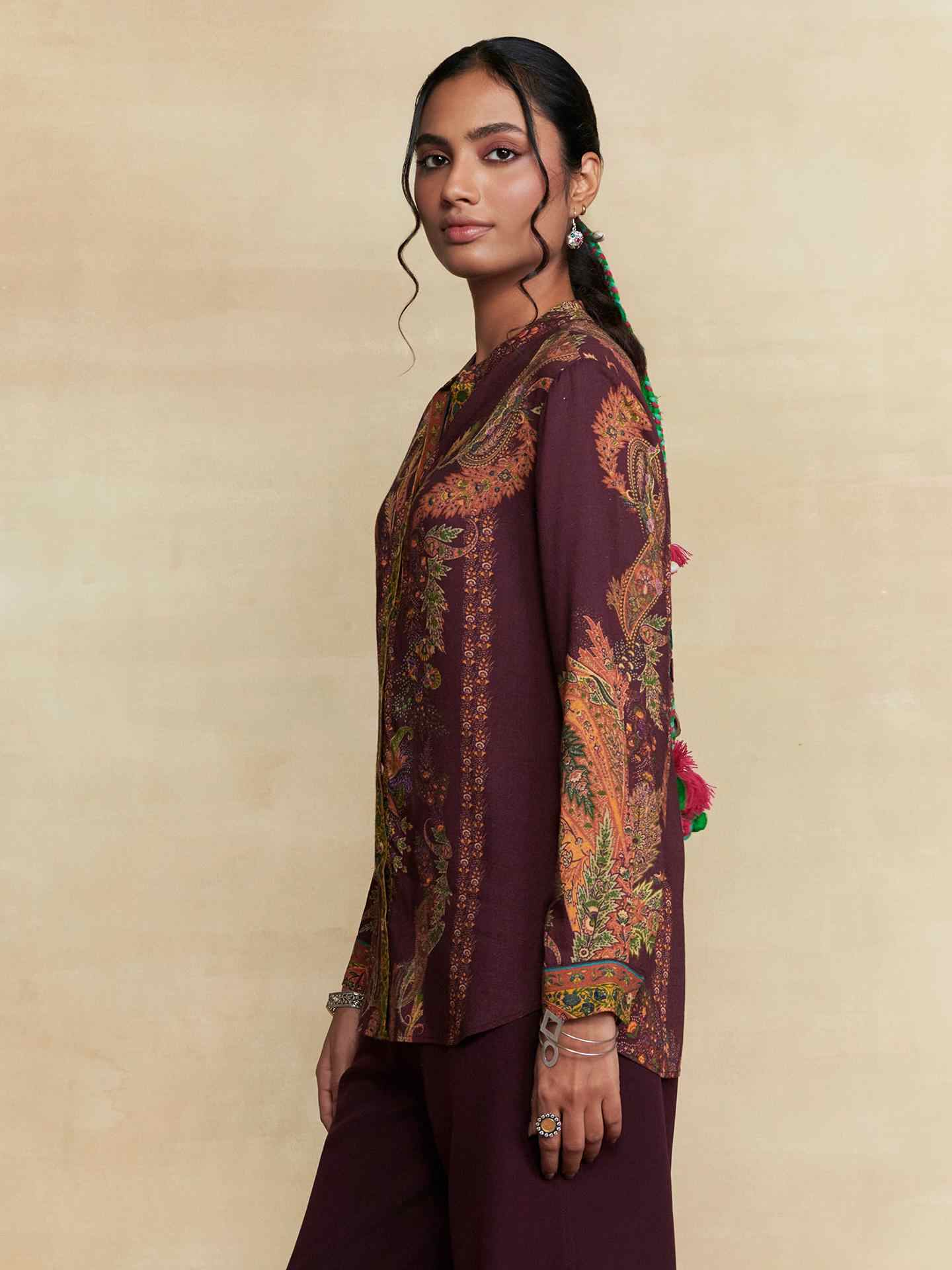 Wine Tuberose Shirt