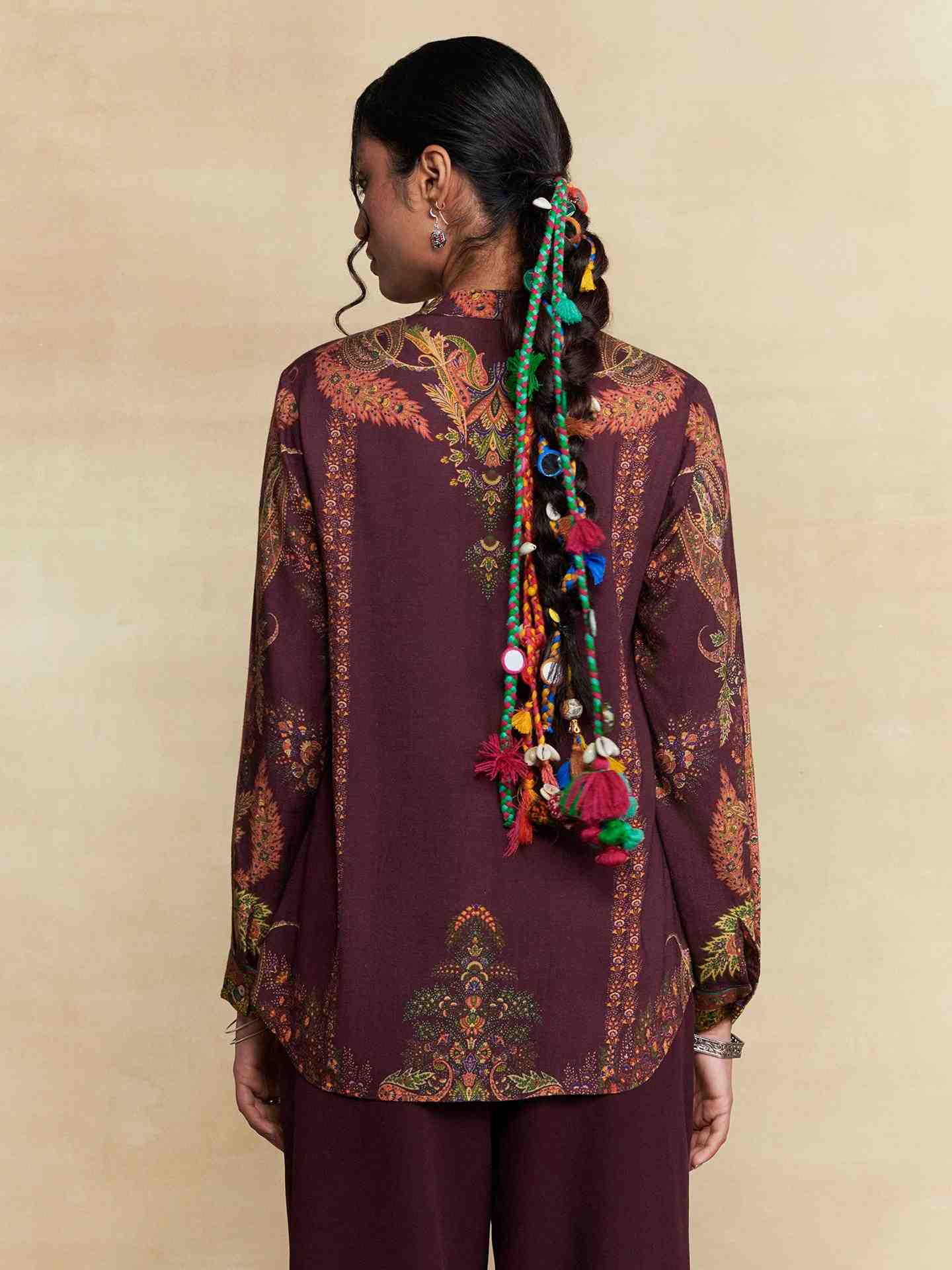 Wine Tuberose Shirt