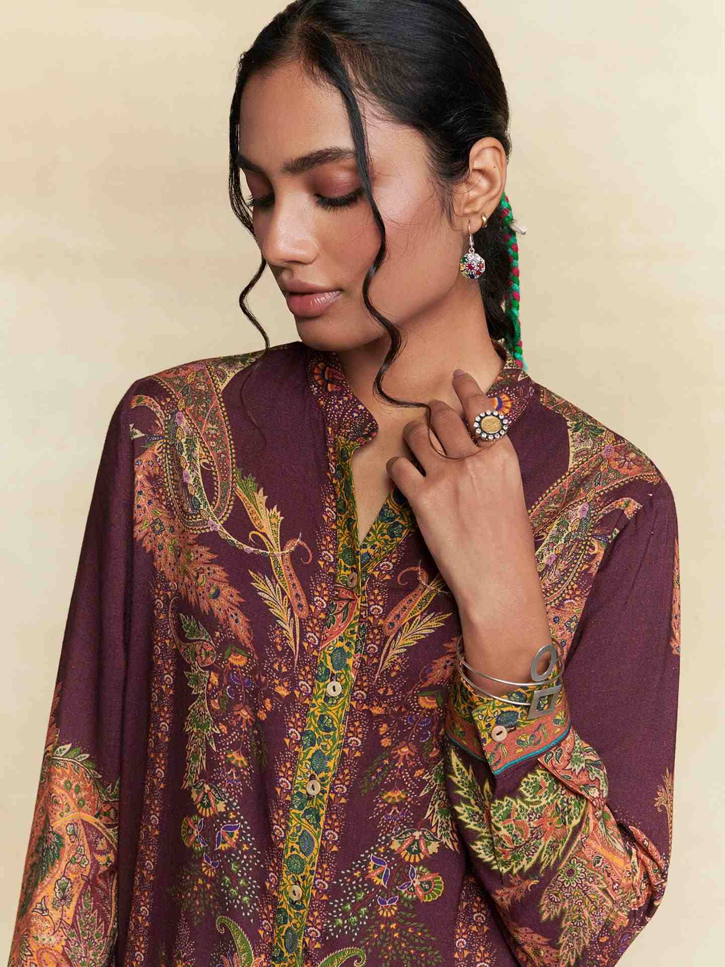 Wine Tuberose Shirt