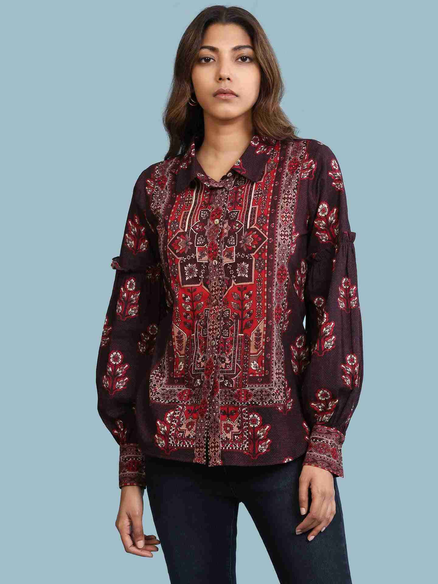 Brown Irani Shirt