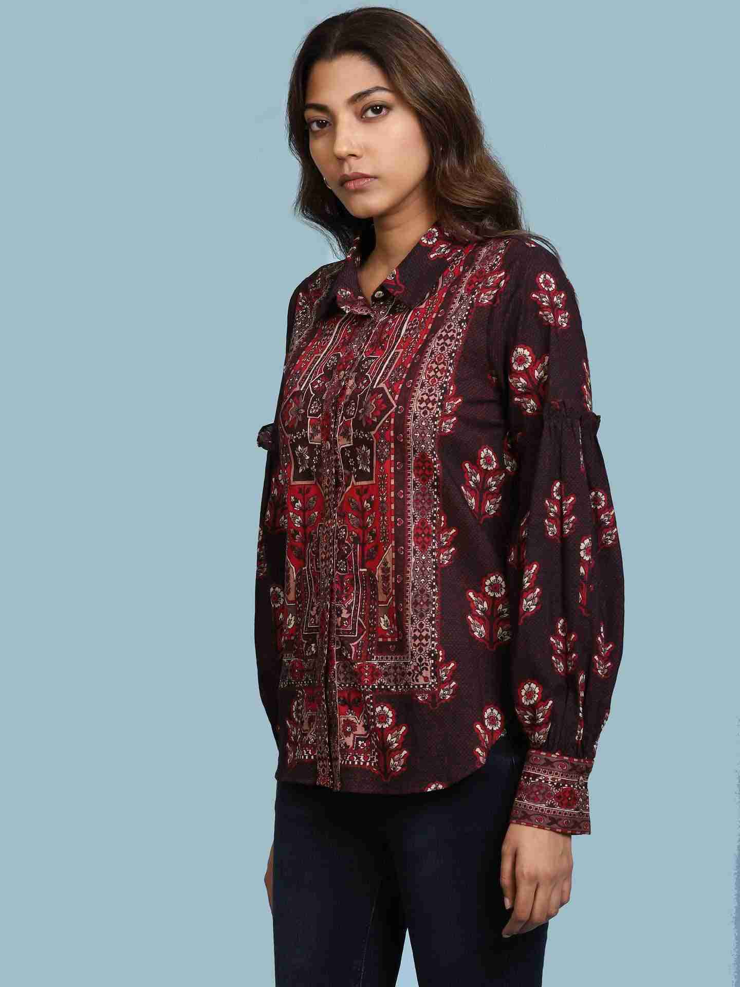 Brown Irani Shirt