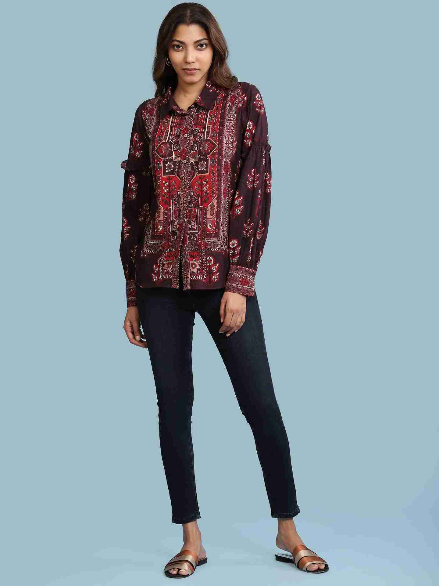 Brown Irani Shirt
