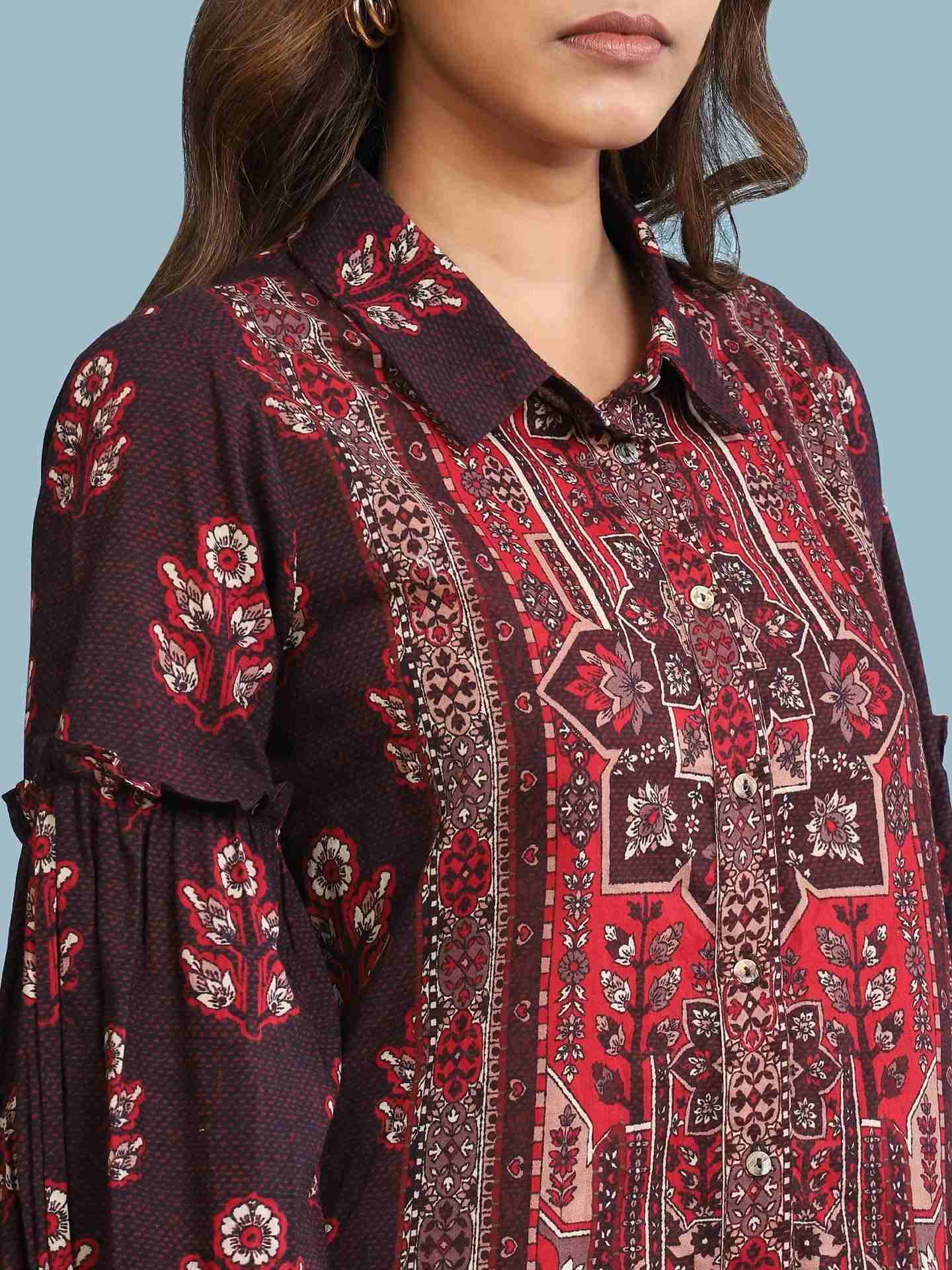 Brown Irani Shirt