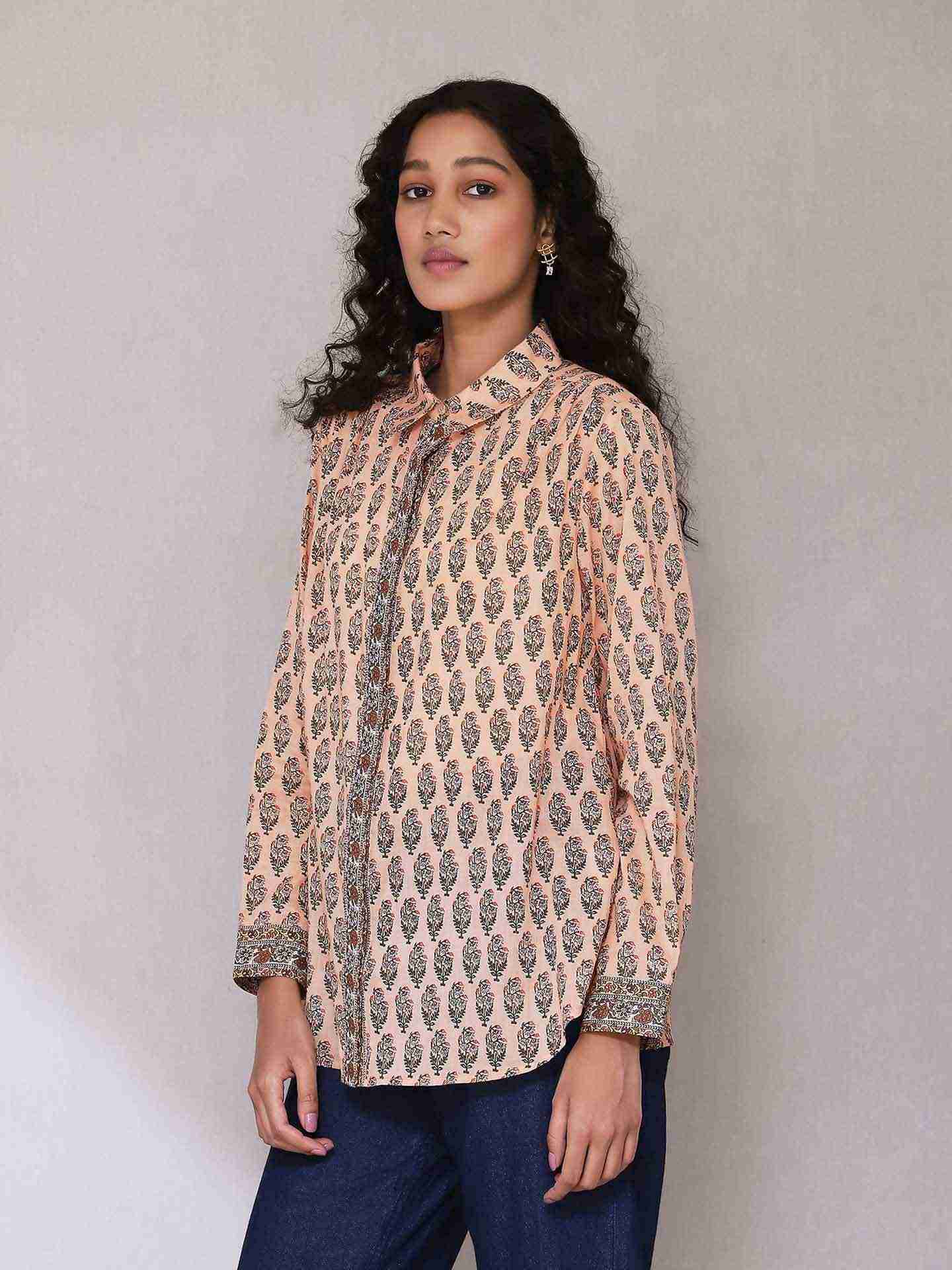 Peach Nawar Shirt