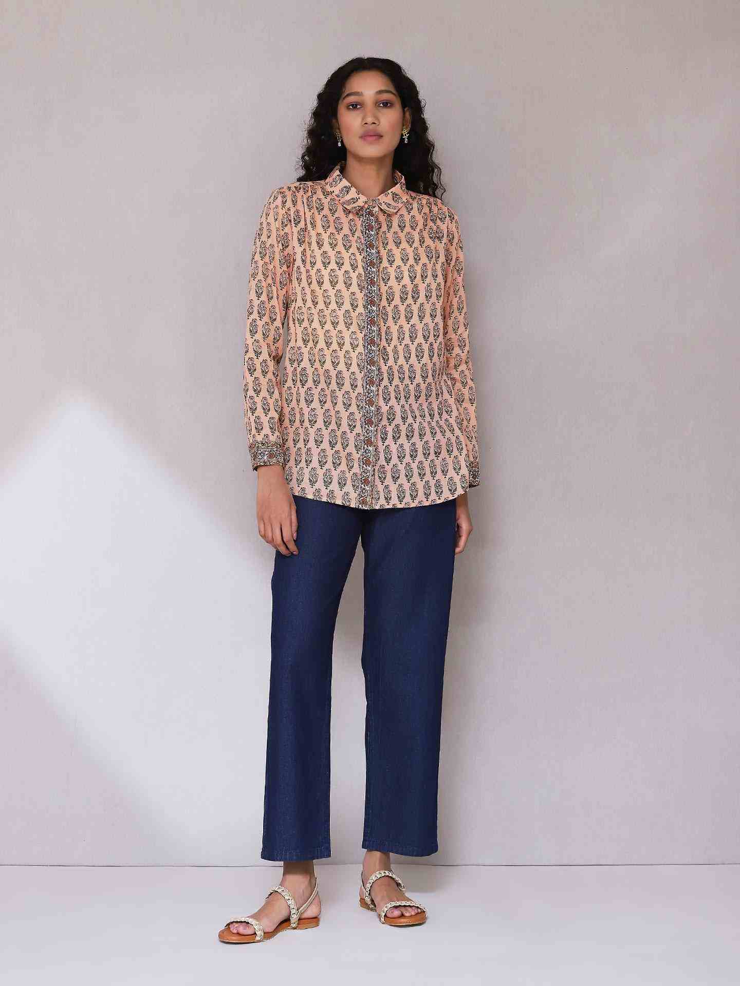 Peach Nawar Shirt