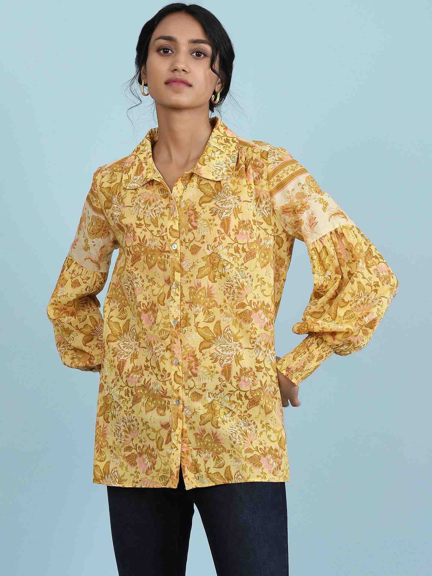 Yellow Jalashay Shirt