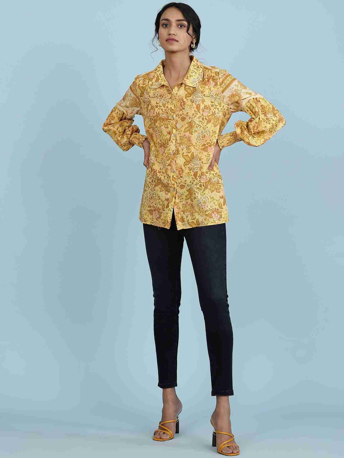 Yellow Jalashay Shirt