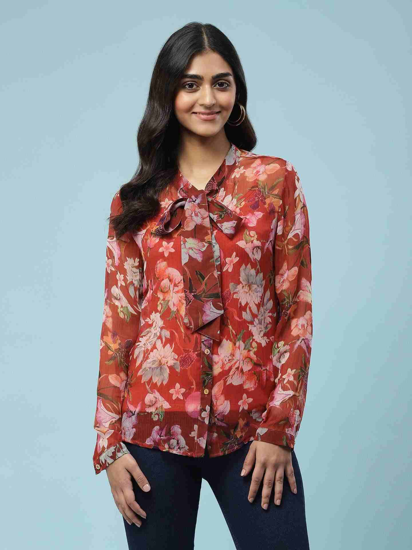 Red Nargis Shirt