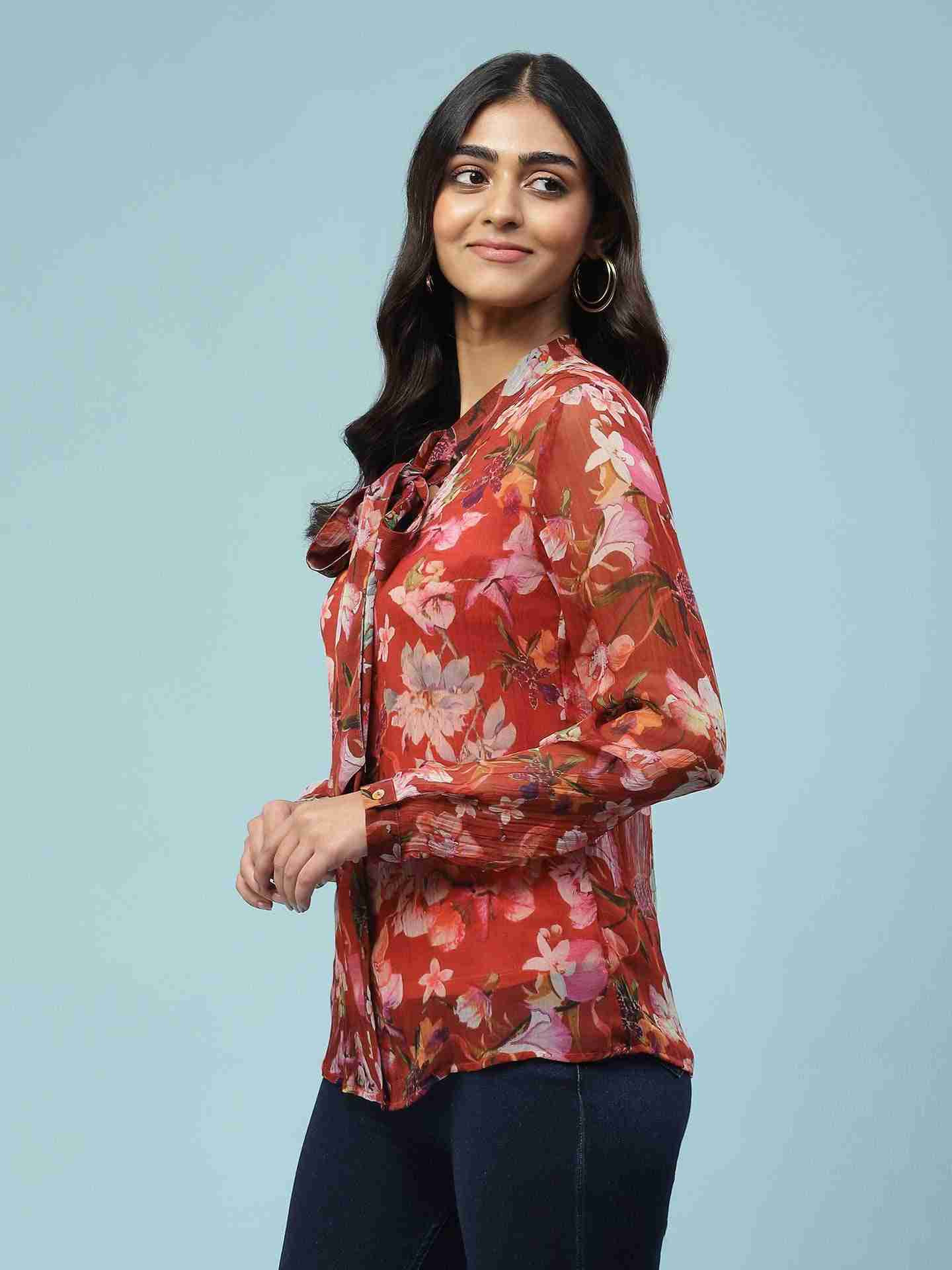 Red Nargis Shirt