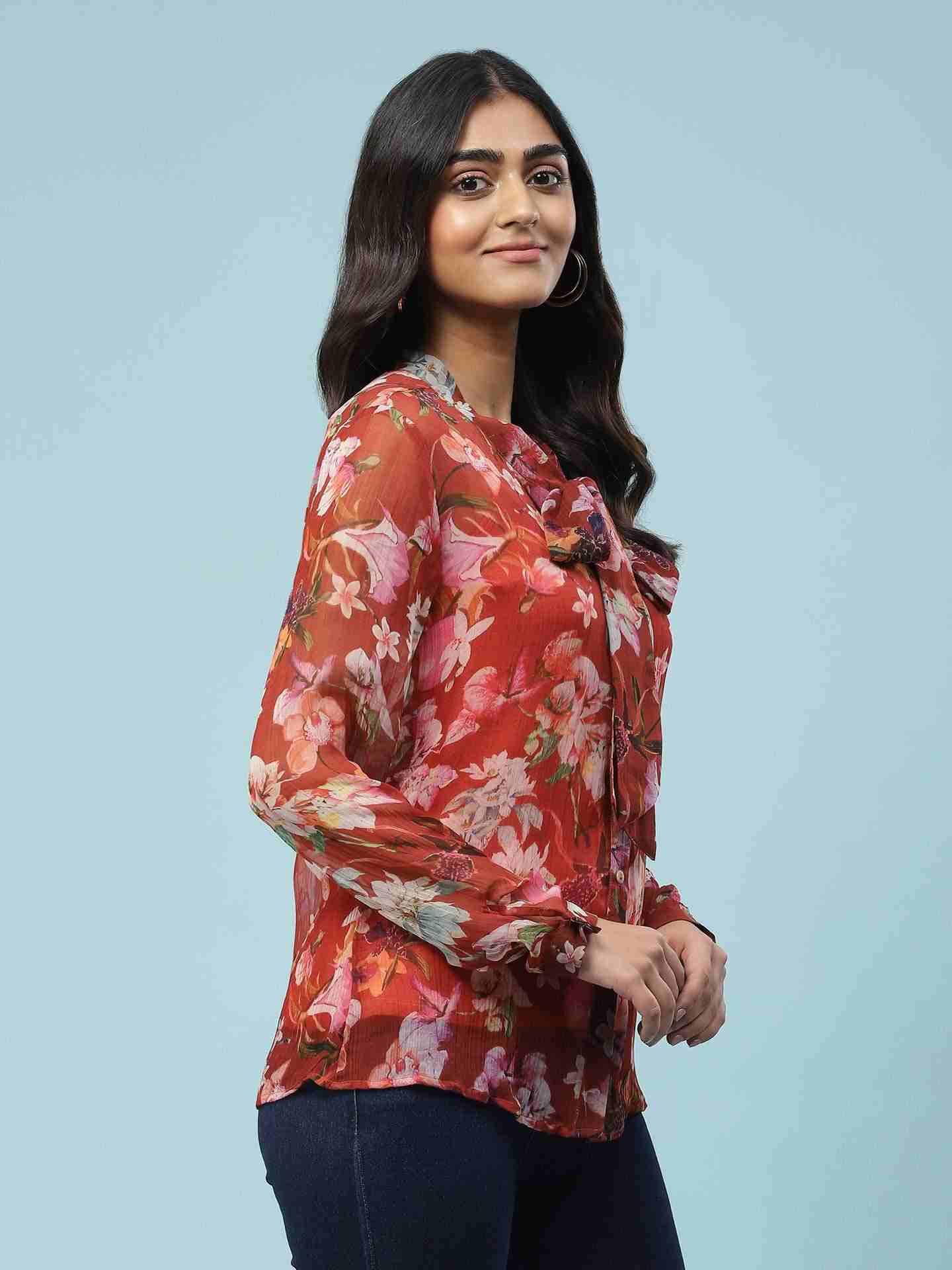 Red Nargis Shirt