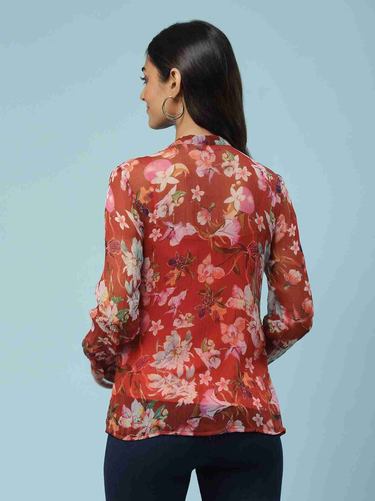 Red Nargis Shirt