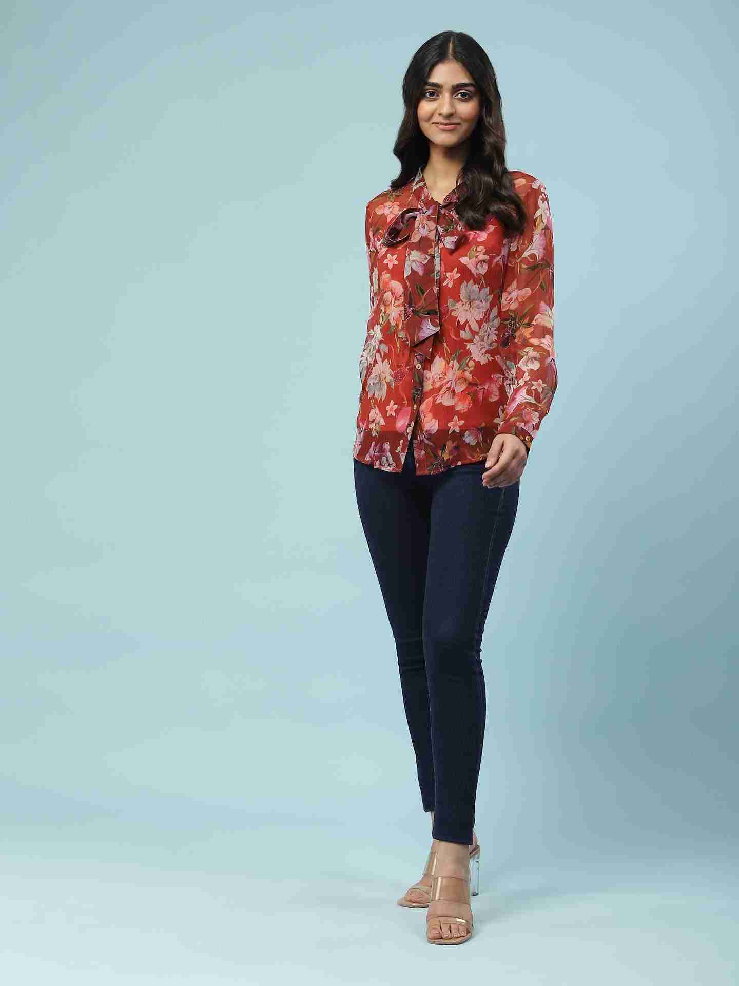 Red Nargis Shirt