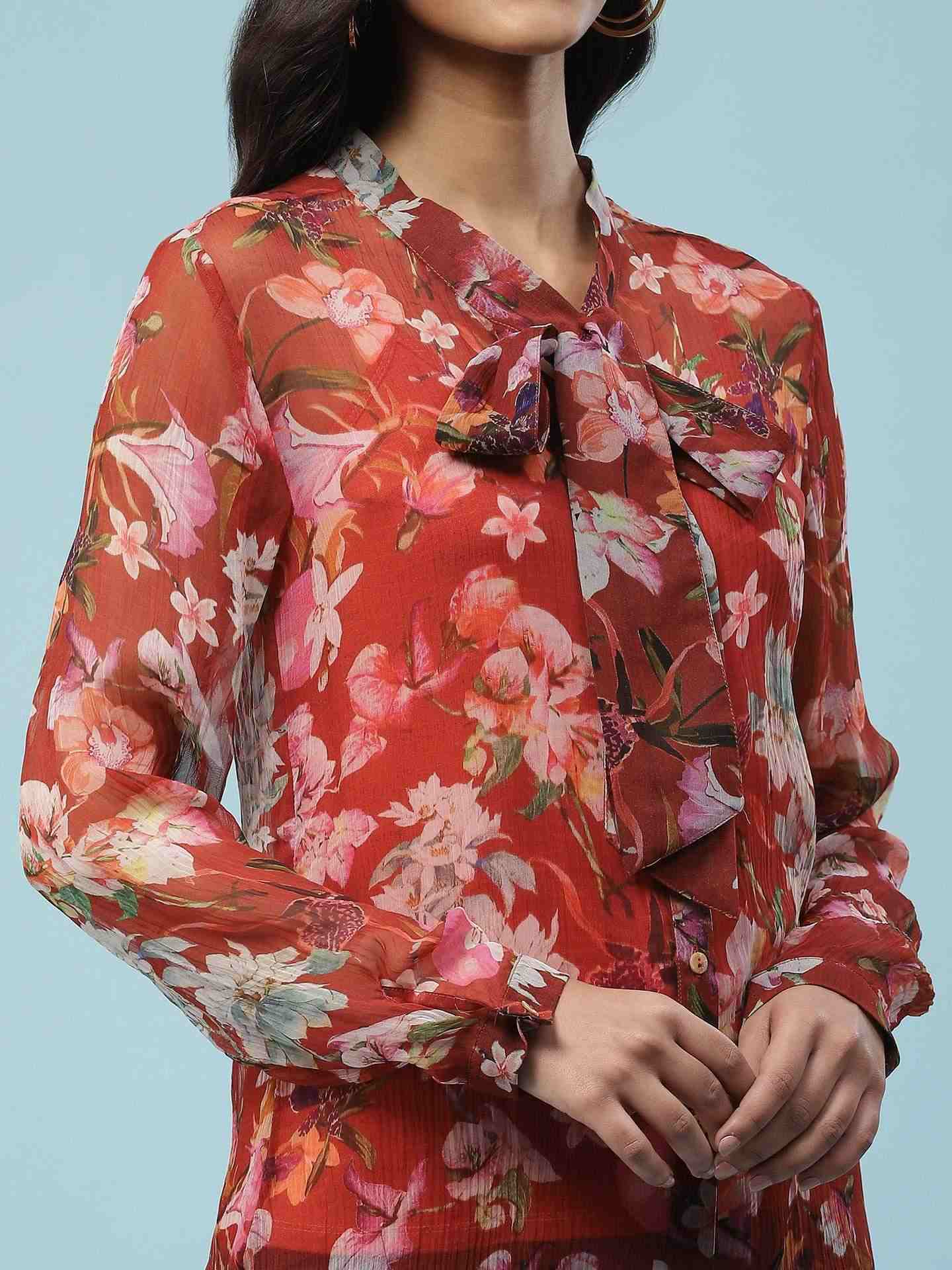 Red Nargis Shirt