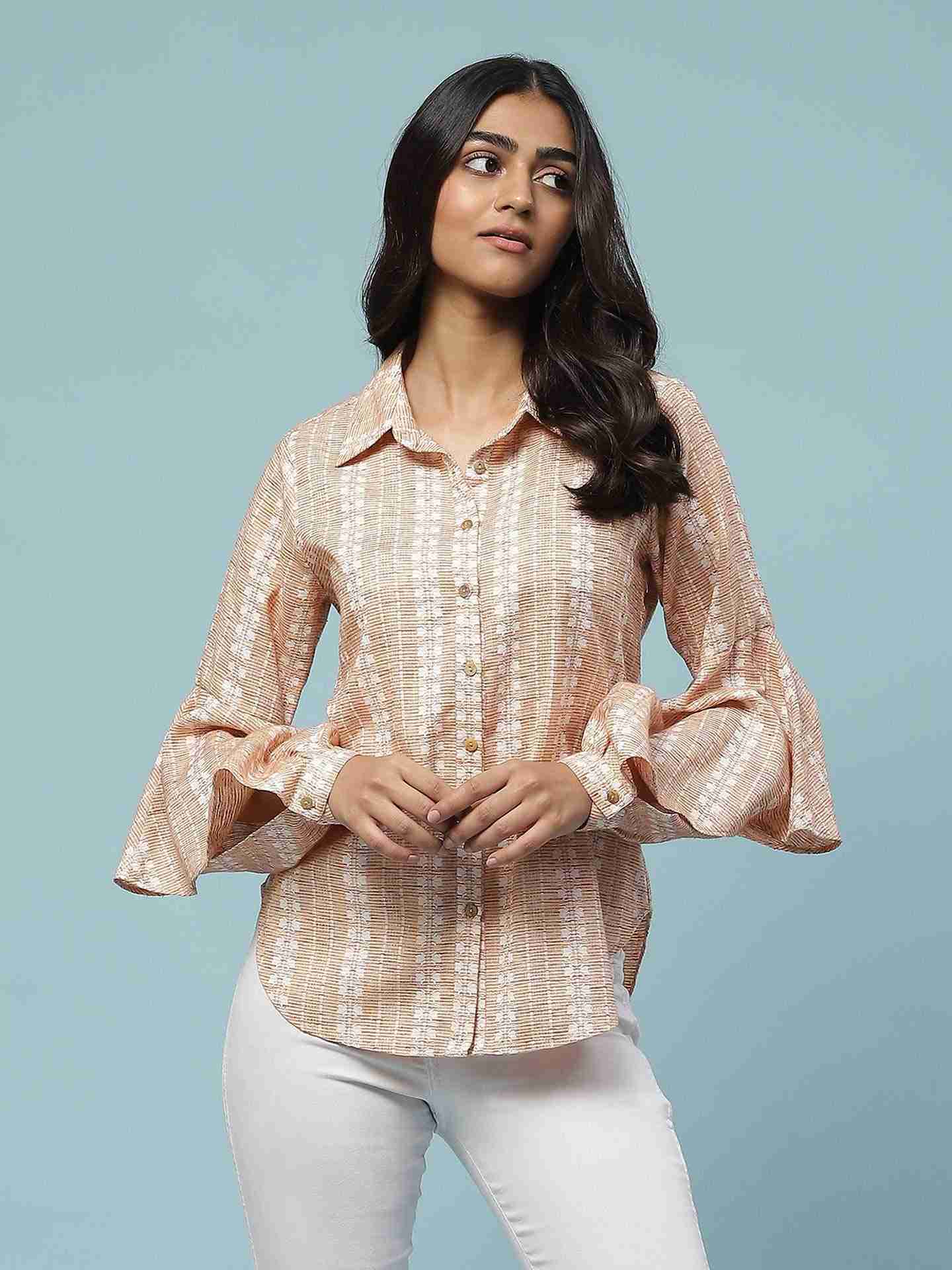Peach Prarambh Shirt