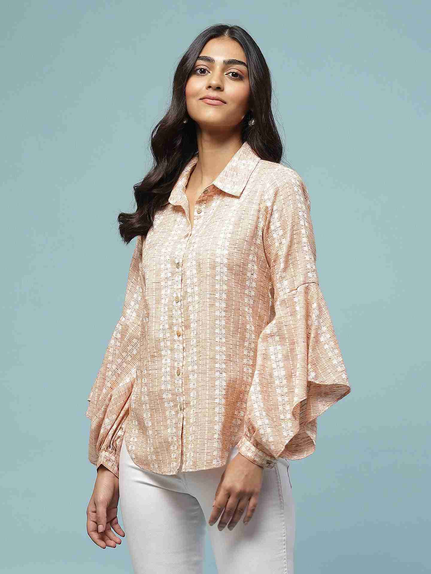 Peach Prarambh Shirt