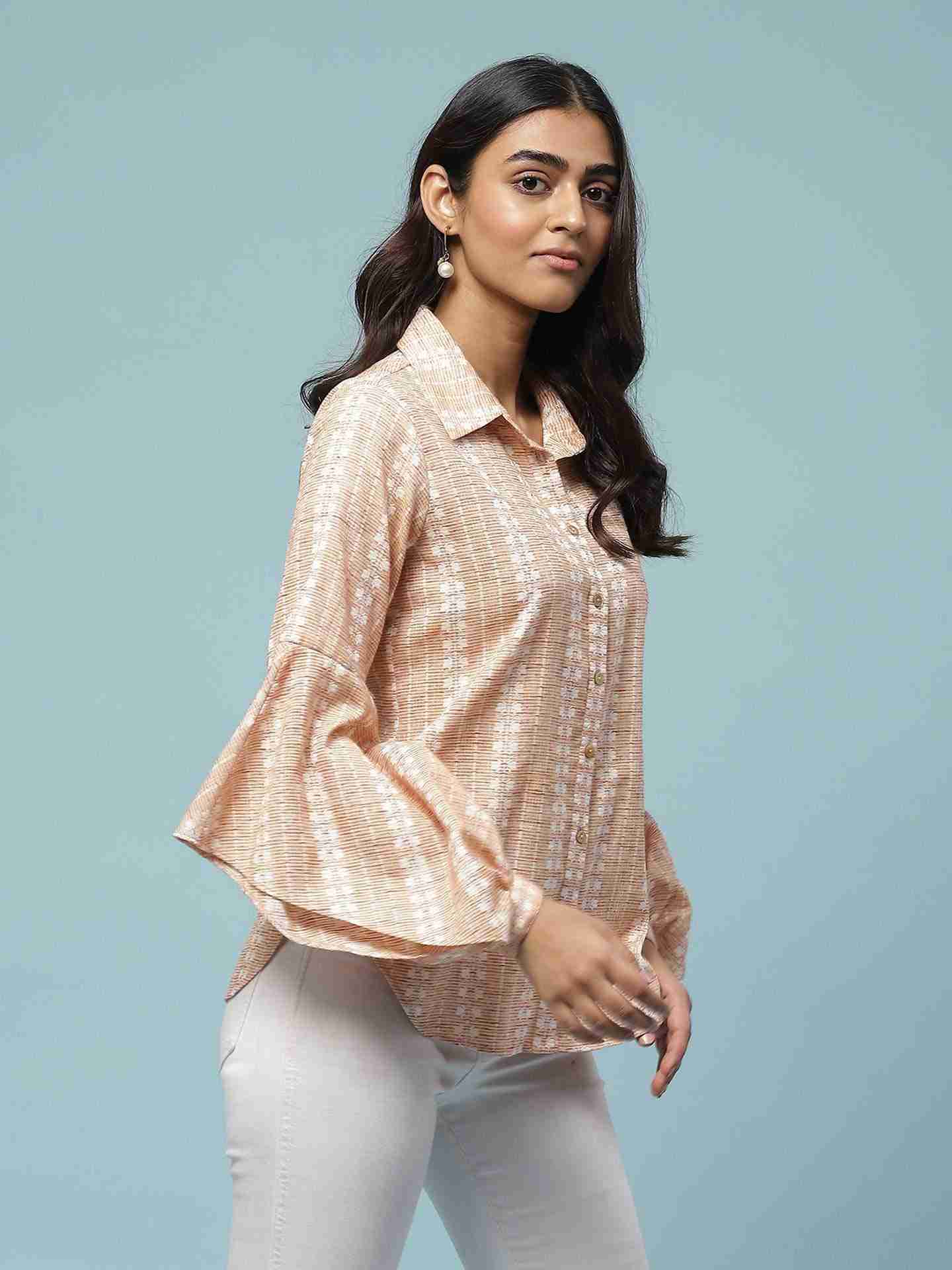 Peach Prarambh Shirt