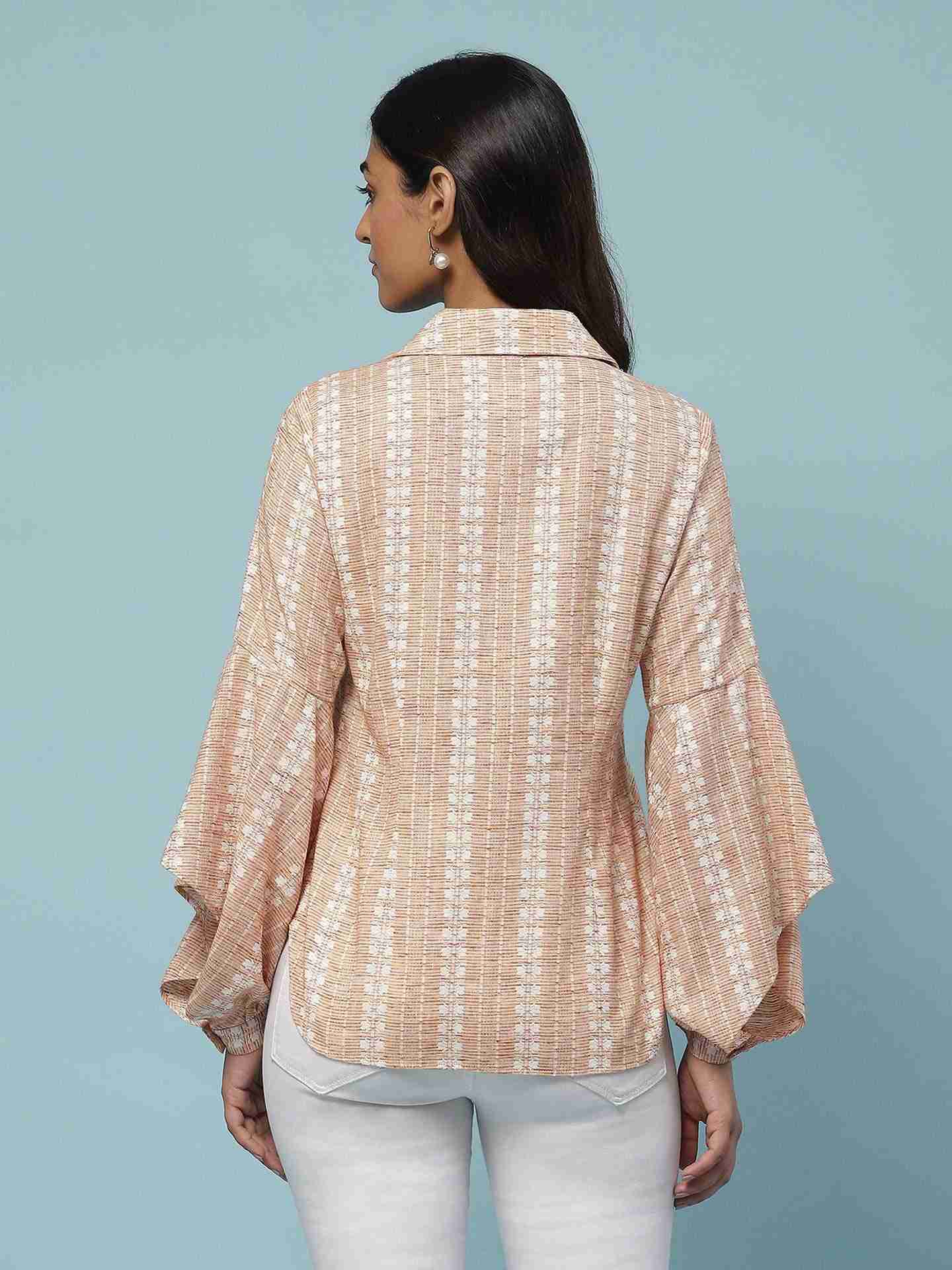 Peach Prarambh Shirt
