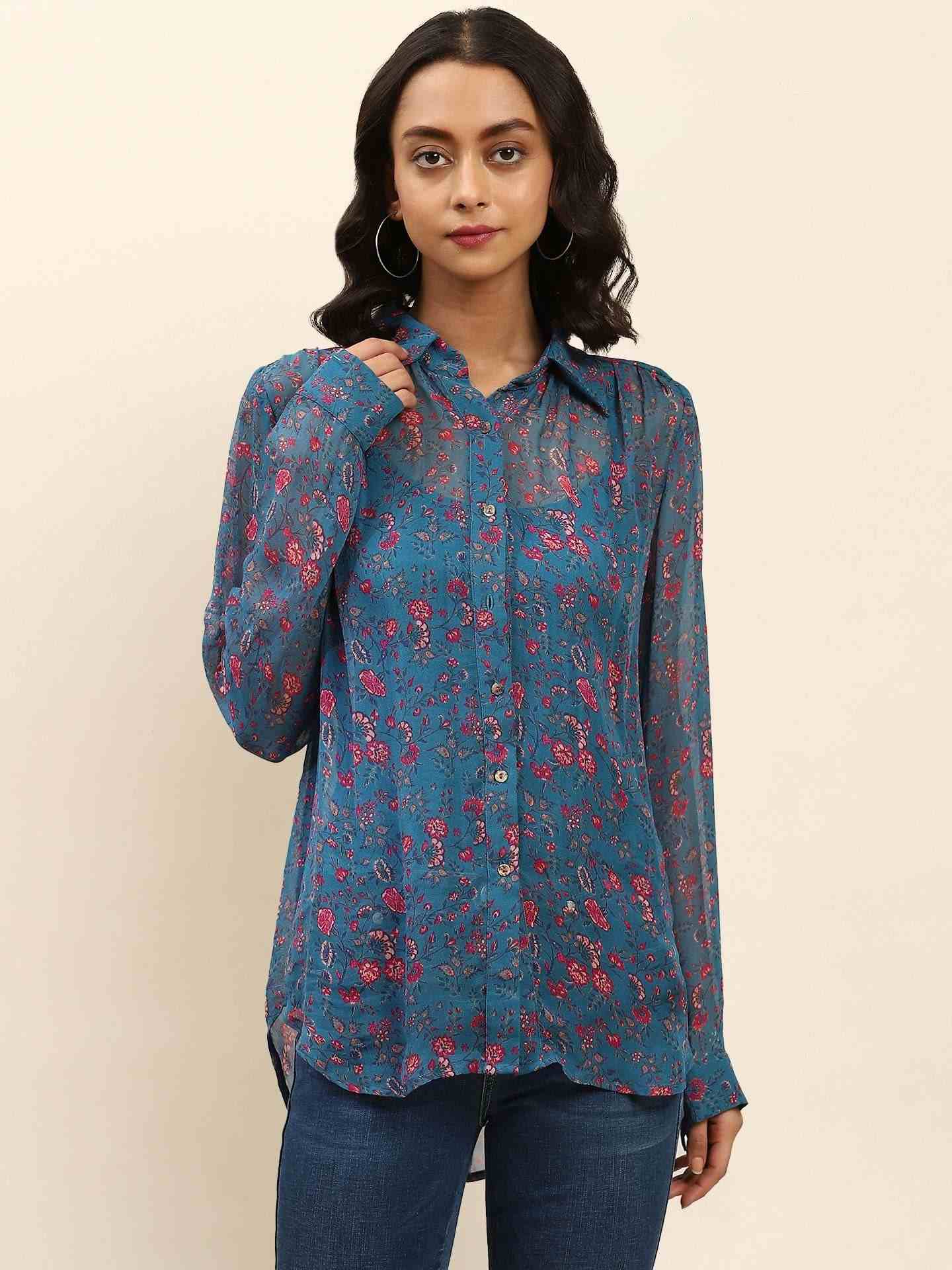 Blue Rosafi Shirt